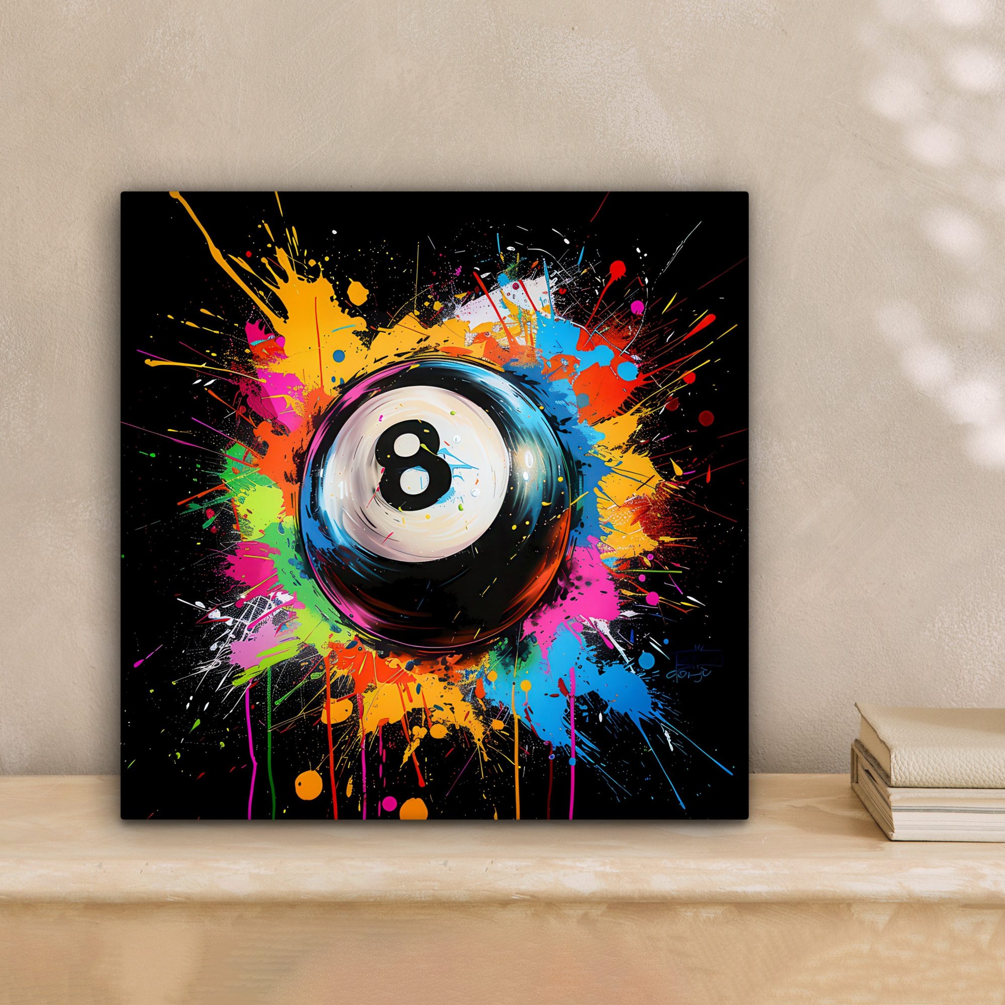 OneMillionCanvasses® Leinwandbild Graffiti - Sport - Billardkugel - Billard günstig online kaufen