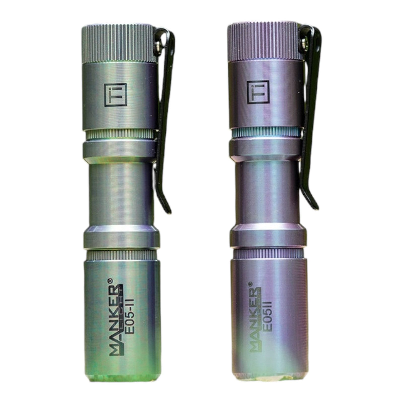 Manker LED Taschenlampe E05 II TI MAO Pocket AA 14500 bis 1300 Lumen LED Taschenlampe (1-St)