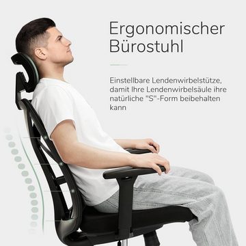 Novilla Bürostuhl, Ergonomisch Schreibtischstuhl, Hoher Rücken Stuhl mit Verstellbarer