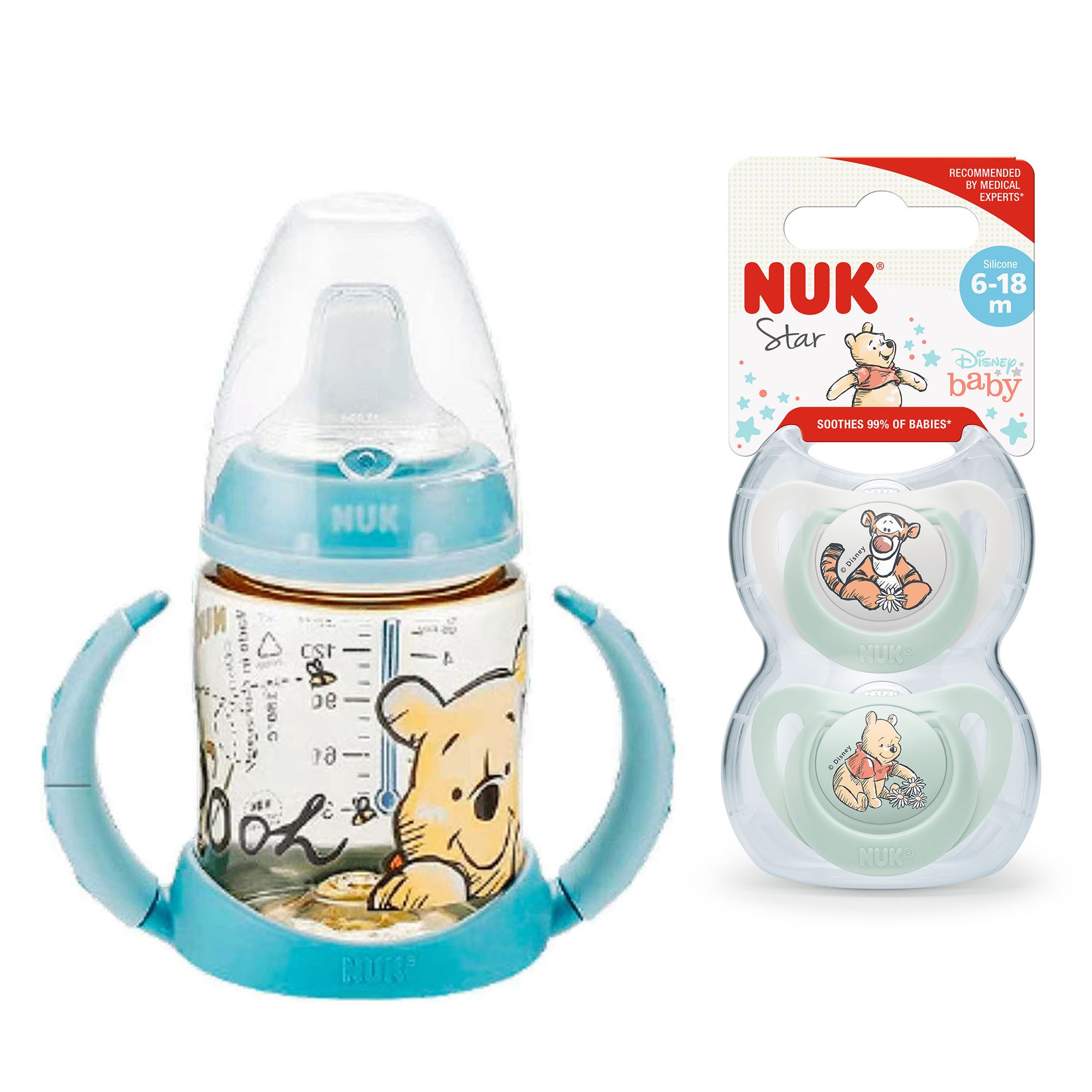 NUK Babyflasche First Choice PPSU Disney Trinklernflasche mit Schnuller 6-18M