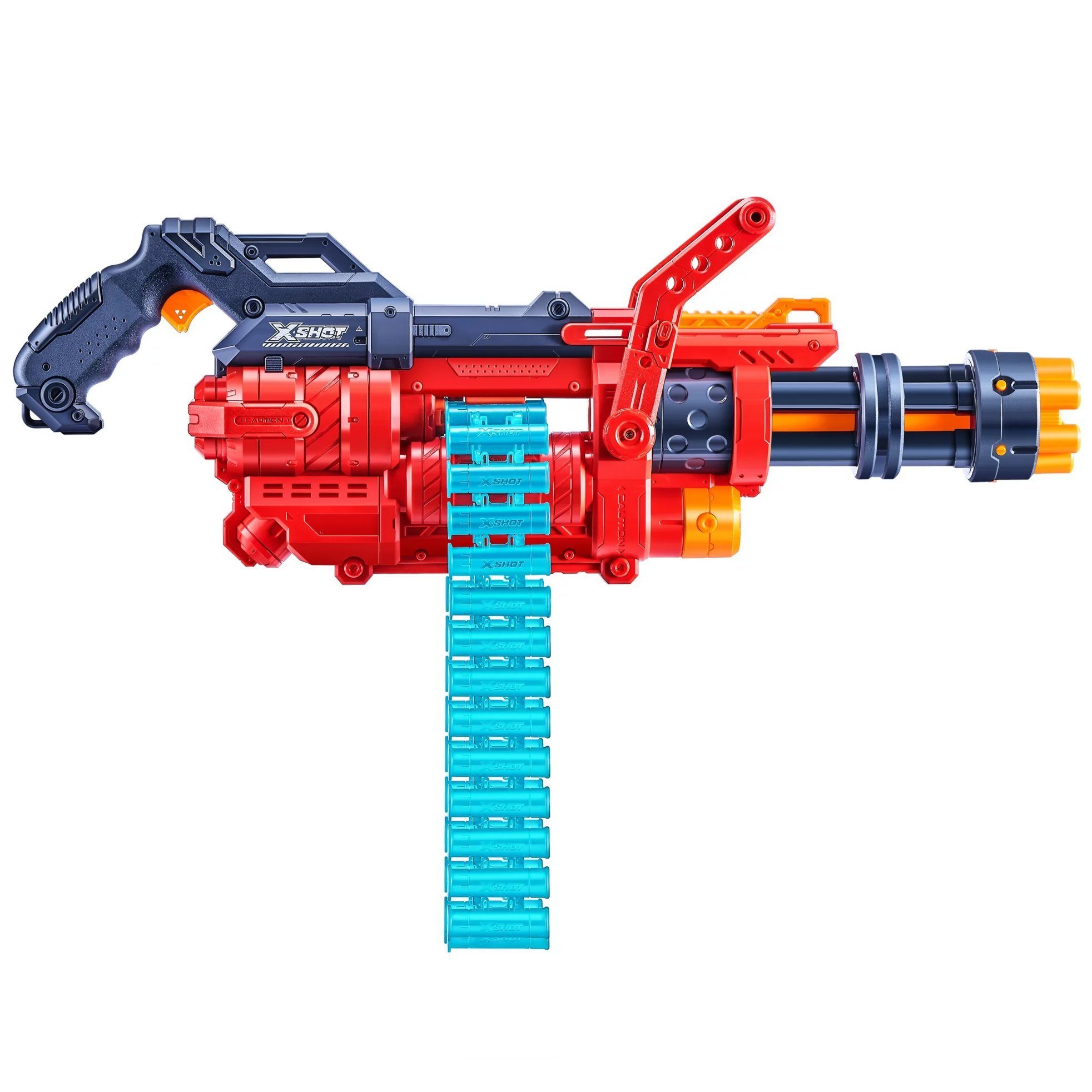 ZURU Blaster Dartblaster Excel Omega, Die rote Minigun mit einem Maximum an Munition