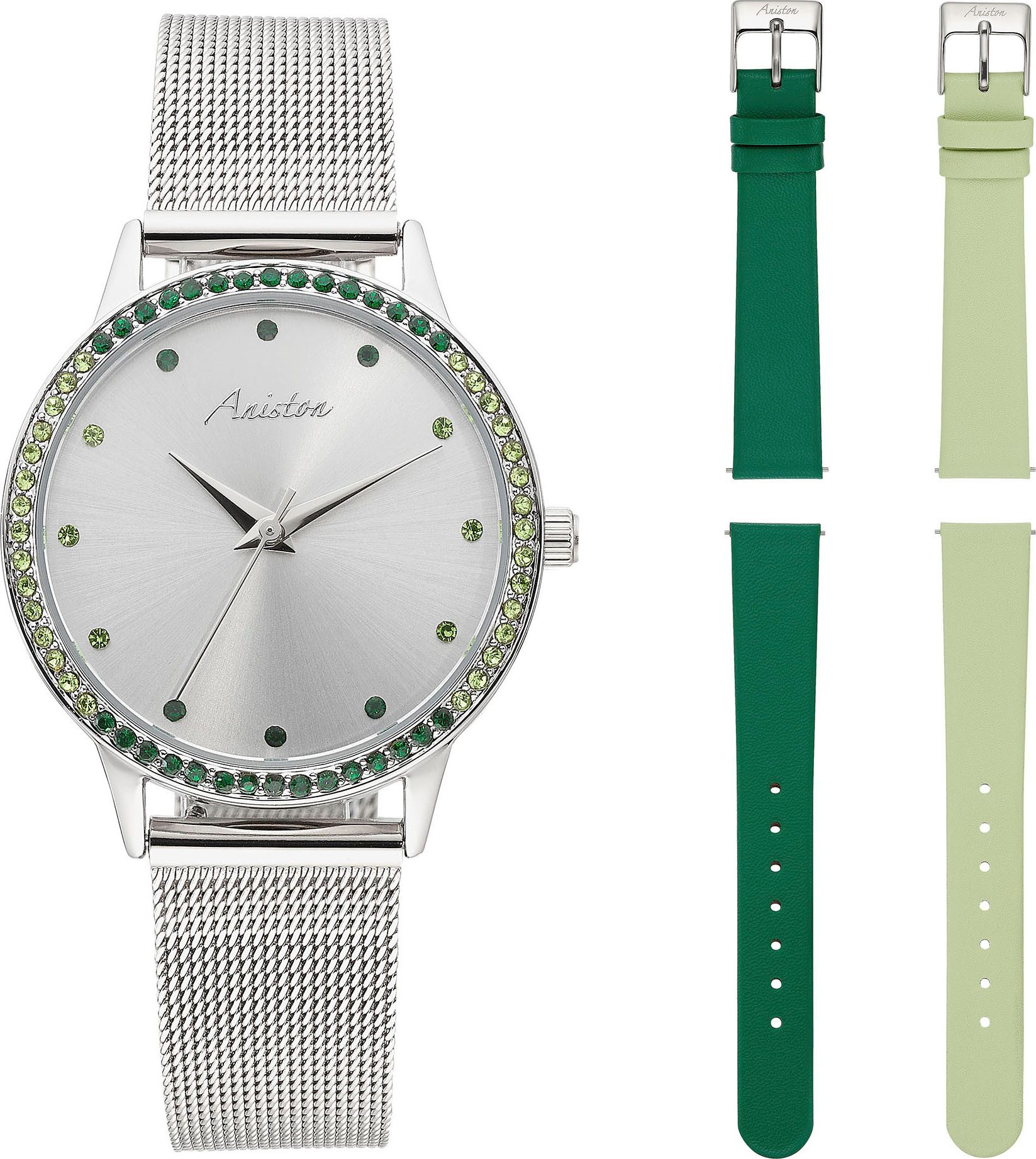 Aniston JEWELRY & WATCHES Quarzuhr, (Set, günstig online kaufen