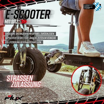 eFlux E-Scooter »Freeride X2«, 45,00 km/h, 45 km/h - Zulassung - klappbar - 55 km Reichw. - 60 Volt - 20 Ah