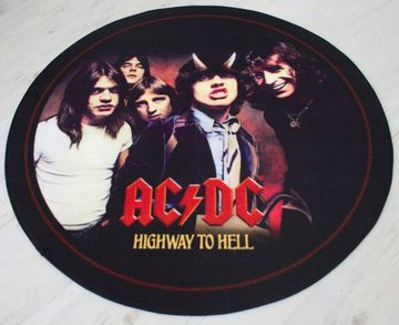 Teppich AC/DC - Highway Teppich 67 cm, Mr. Ghorbani, Rund, Höhe: 3 mm