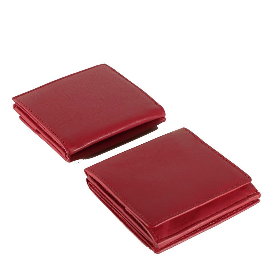 WIENER JOCKEY Kartenfächer RFID-Schutz, Schüttelfach, rot SCHACHTEL, CLUB Geldbörse 6 2 Scheinfächer mit