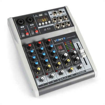 Vonyx VMM-K402 4-Kanal Music Mixer Bluetooth USB-Audio-Interface Party-Lautsprecher
