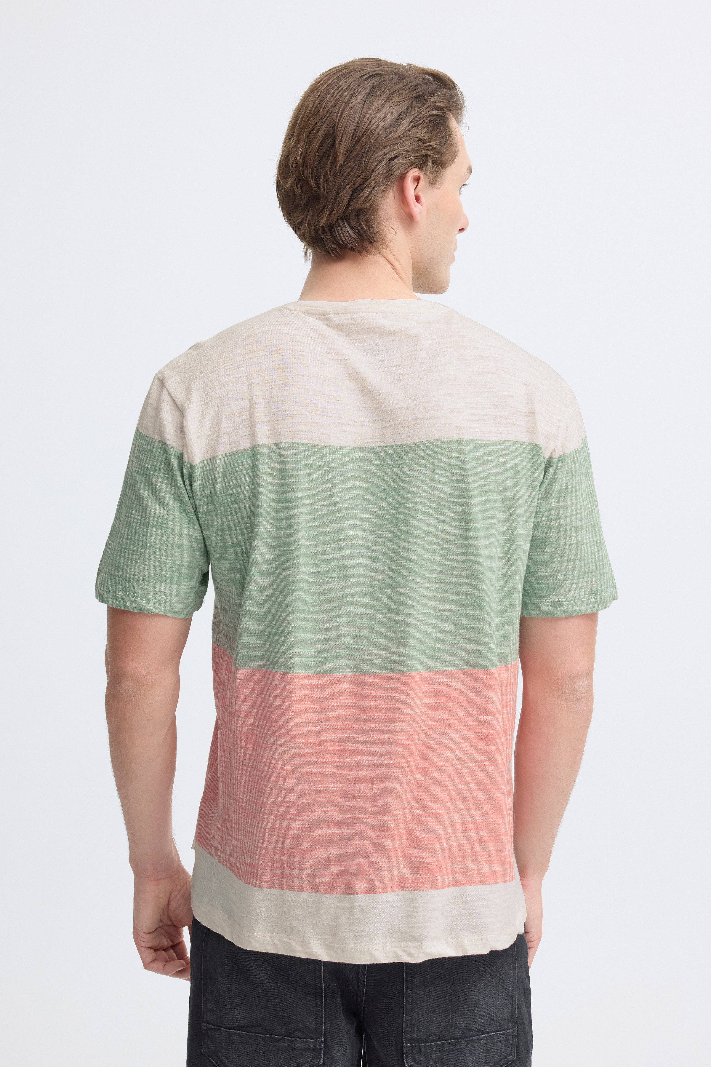 Blend T-Shirt BHKEITH BLOCK S/S TEE aus Single Jersey, Regular Fit, mit Rundhalsausschnitt – Bild 2 von 5