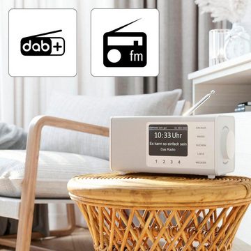 Hama Digitalradio "DR1000DE", FM/DAB/DAB+, weiß Internetradio Digitalradio (DAB) (Digitalradio (DAB), FM-Tuner, 5 W)