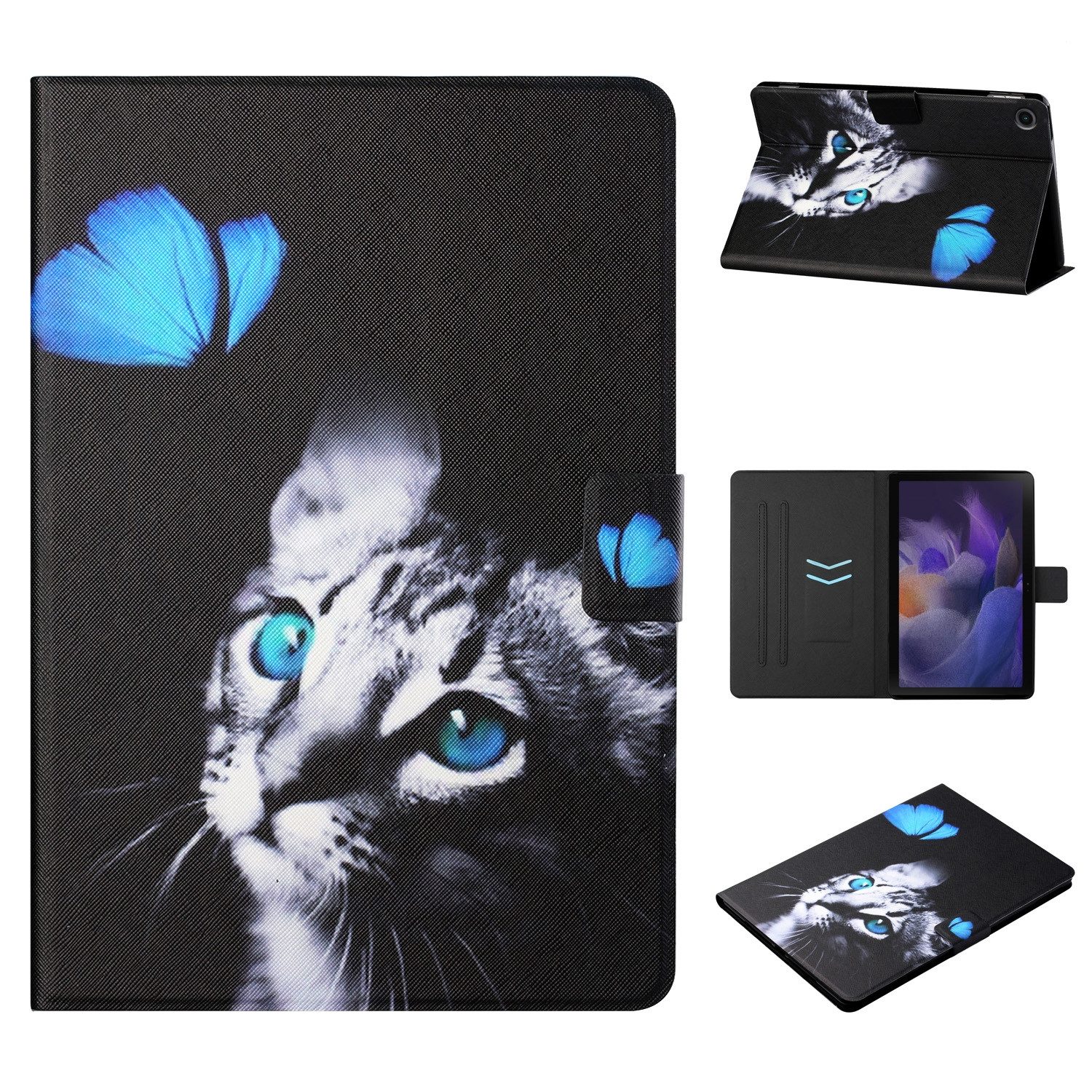 Wigento Tablet-Hülle Für Samsung Galaxy Tab A9 Plus Kunstleder Tablet Tasche Hülle Motiv 5