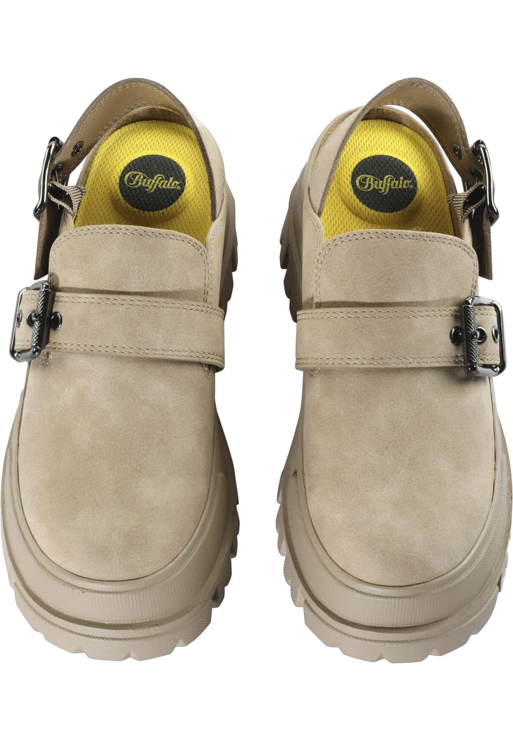 Buffalo Buffalo Damen Buffalo Aspha Clog Snd Vegan Nubuck Sandale