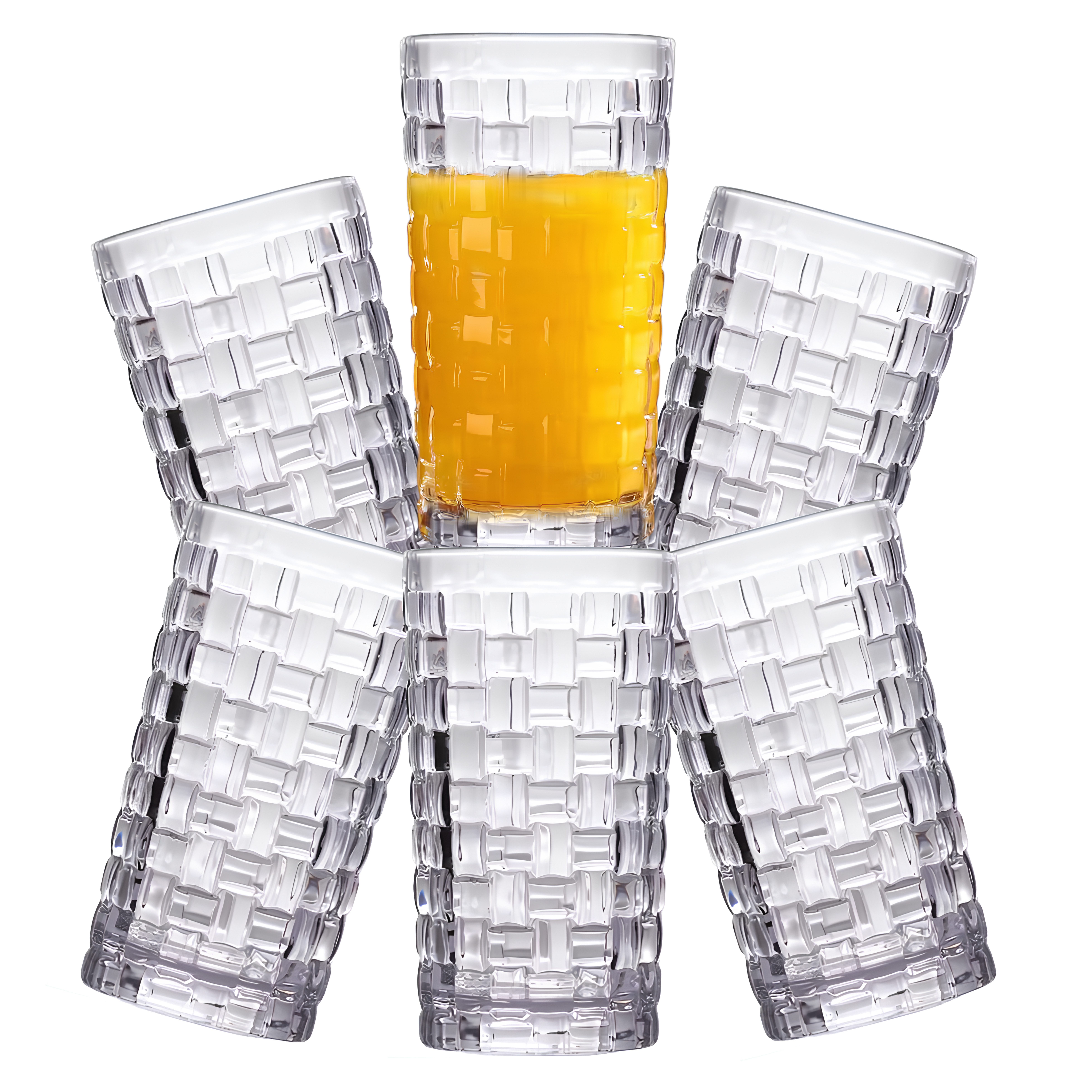 MelyshaHome Cocktailglas Verschiedene Trinkgläser Sets für Saft Cocktail Longdrink Wasser uvm., dickwandig & langlebig - Spülmaschinen & Microwellen geeignet