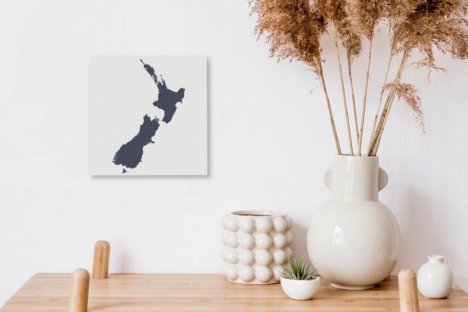 Eine Wohnzimmer Illustration einer Leinwandbild Schlafzimmer für Karte (1 OneMillionCanvasses® Neuseeland, St), dunkelblauen Bilder Leinwand von
