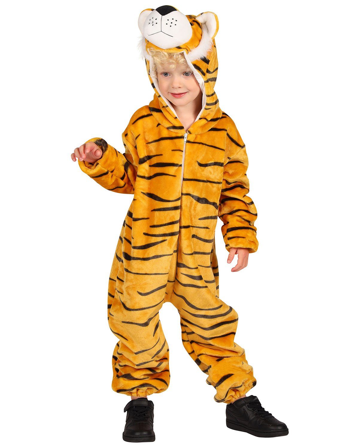 thetru Kostüm Tiger Kinderkostüm - Orange, Overall Tierkostüm Z