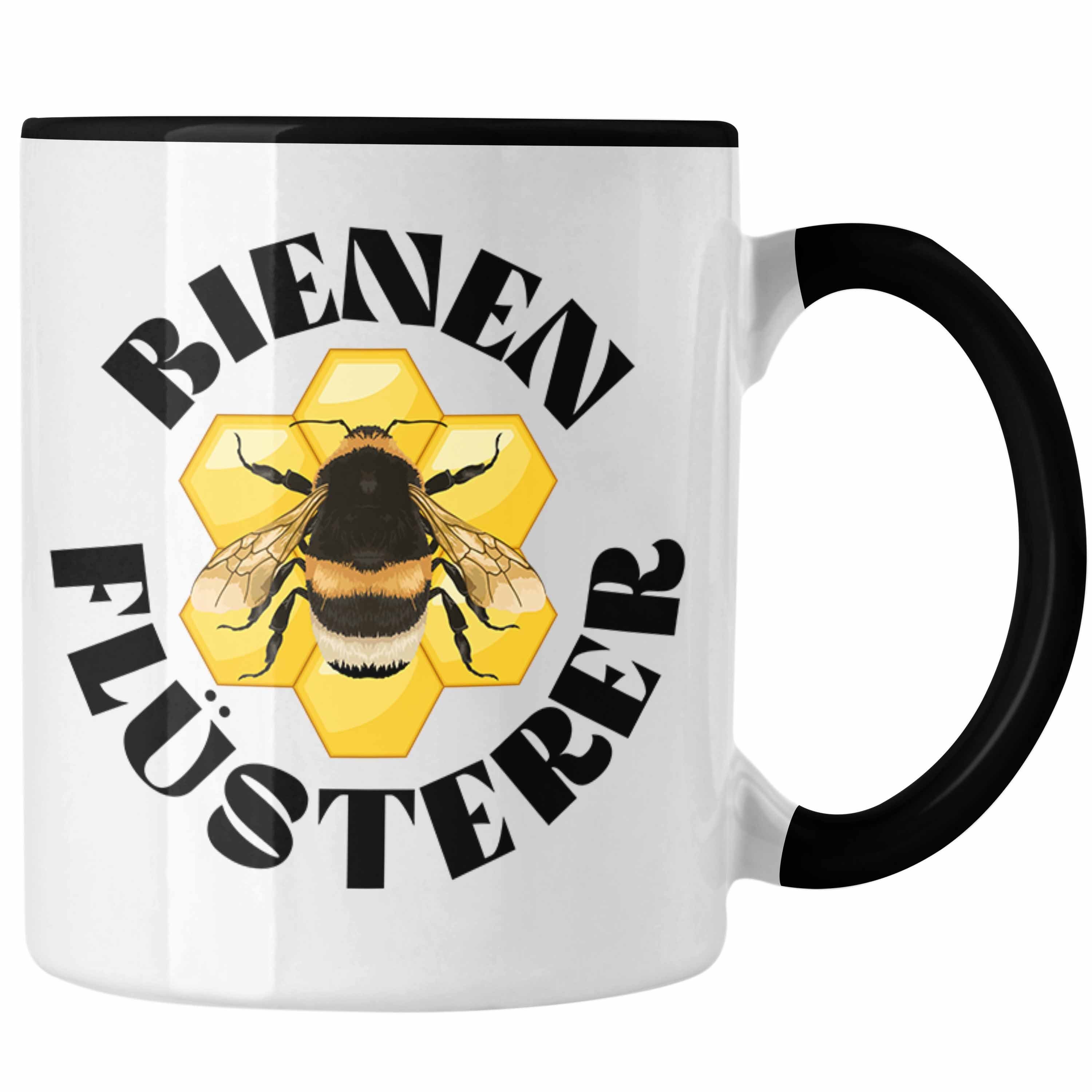 Trendation Tasse Trendation - Imker Geschenke Tasse Bienenzucht Kaffeetasse Geschenkideen Bienenzüchter Bienen Zuebhör Geschenke Lustig Schwarz