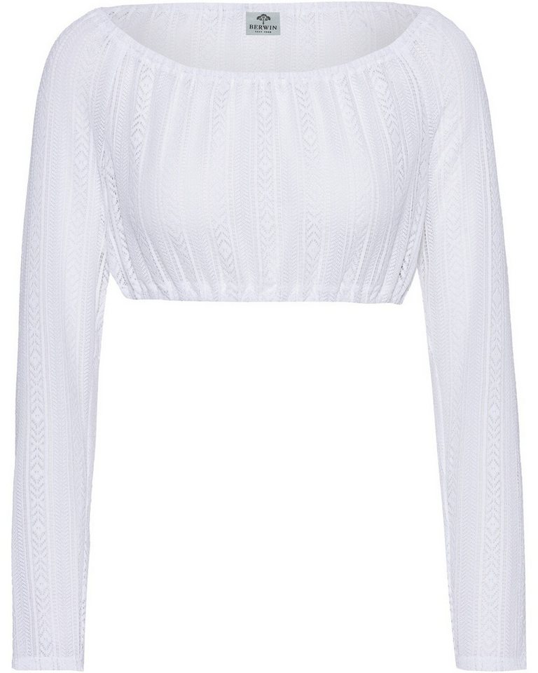 Berwin Dirndlbluse Dirndlbluse aus Spitze