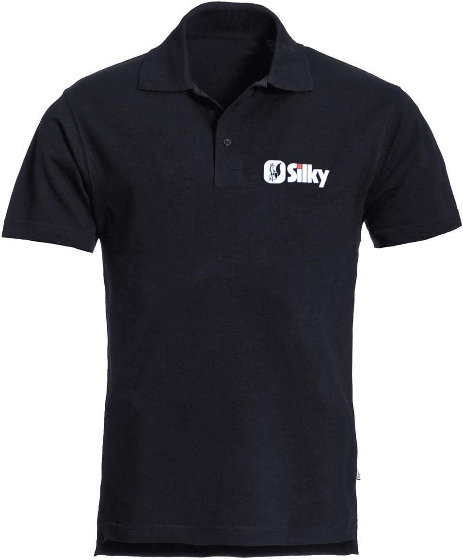 Silky Klappsäge Silky Polo-Shirt mit Silky Logo, Schwarz