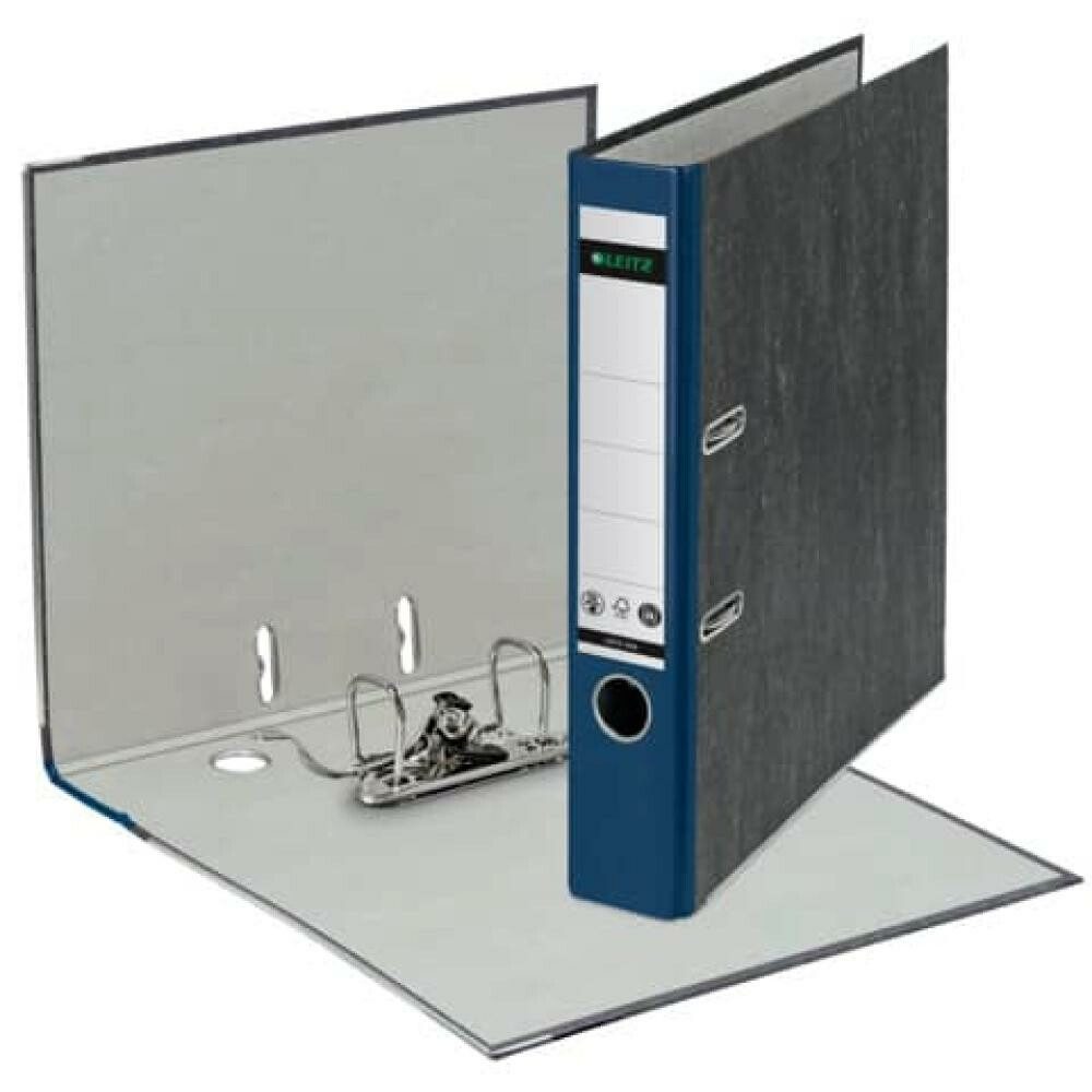 LEITZ Wolkenmarmor-Ordner, 180 Grad, DIN A4, 52 mm, blau