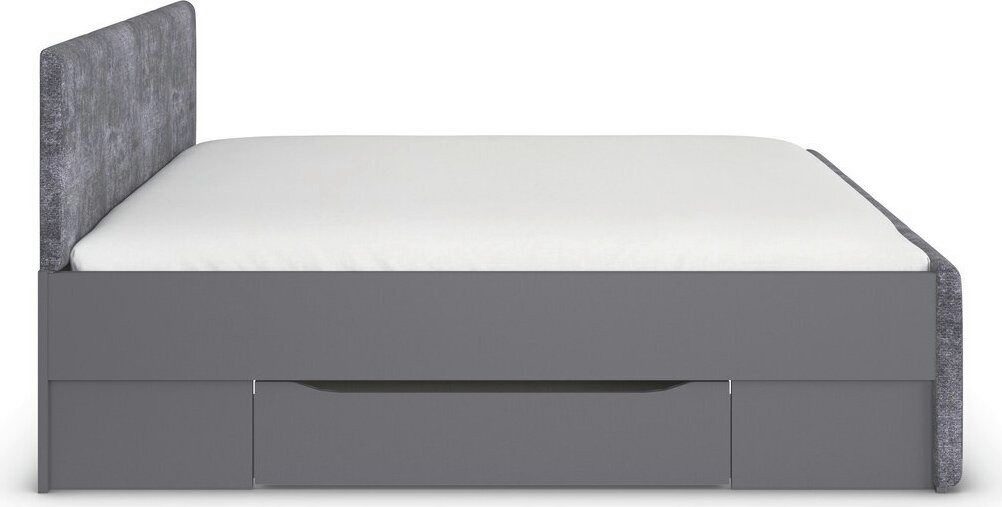 OTTO home Bett Doppelbett Polsterbett Stauraumbett AGORDO (180x200 cm, Kopf- und Fußteil aus Cordstoff oder Webstoff), praktische Bettschubkästen für zusätzlichen Stauraum MADE IN GERMANY