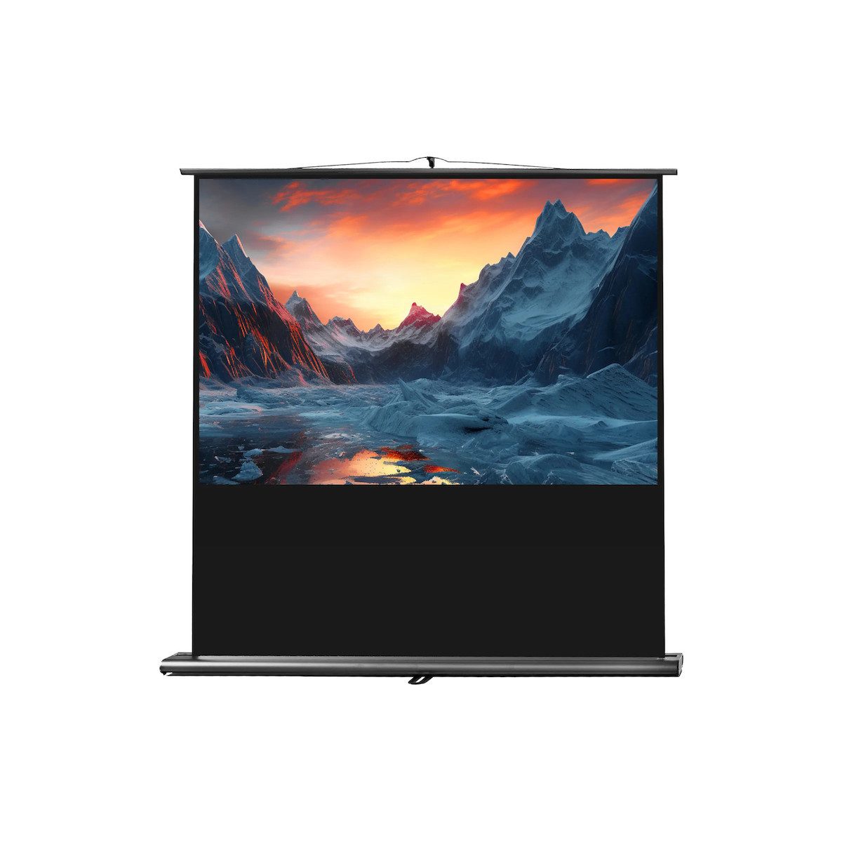Celexon Professional Pull-Up-Leinwand (schwarze Rückseite)