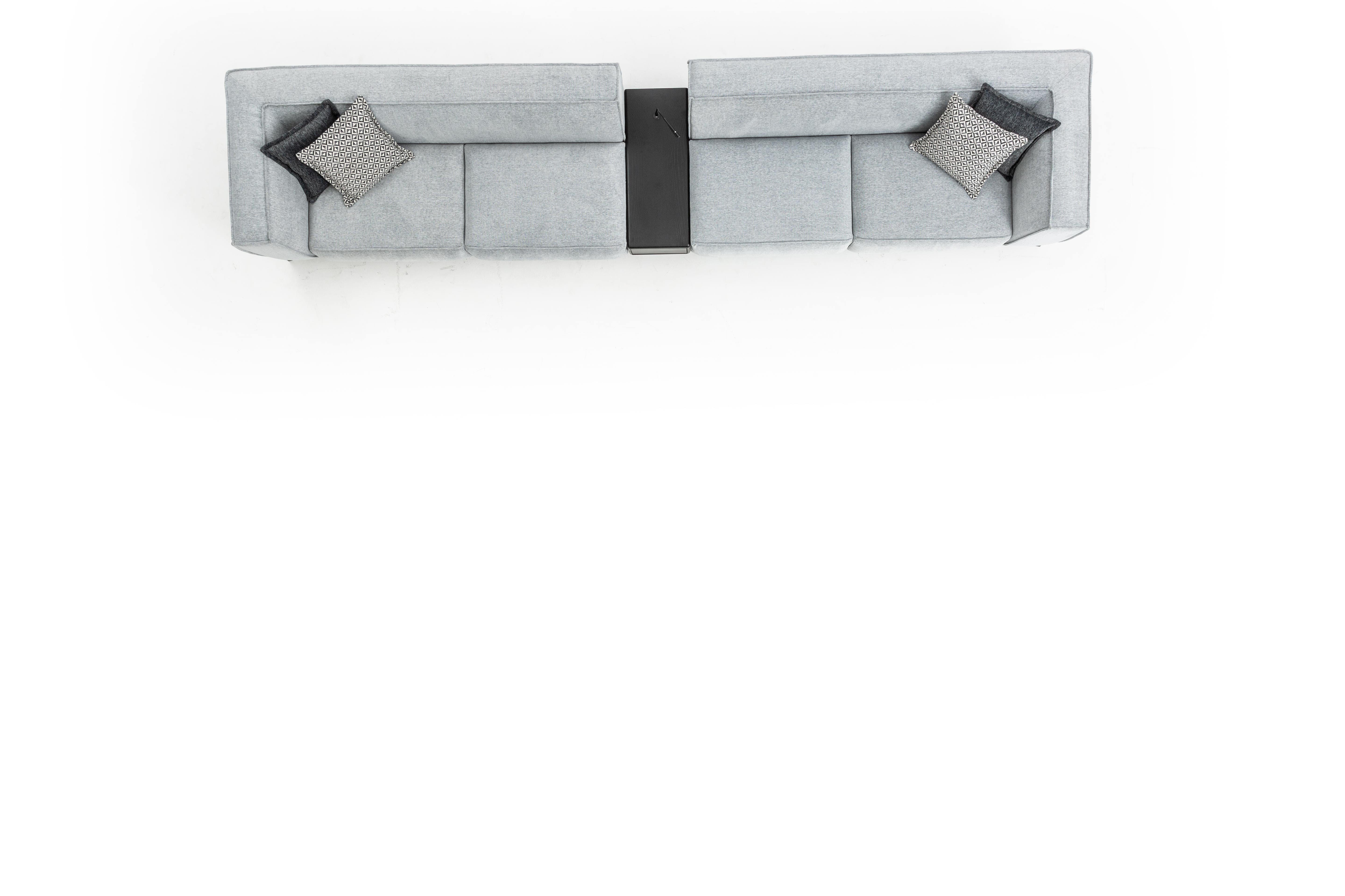 JVmoebel Big-Sofa Elegantes Sofa in Grau mit Stauraum und hochwertiger Polsterung, Made in Europa