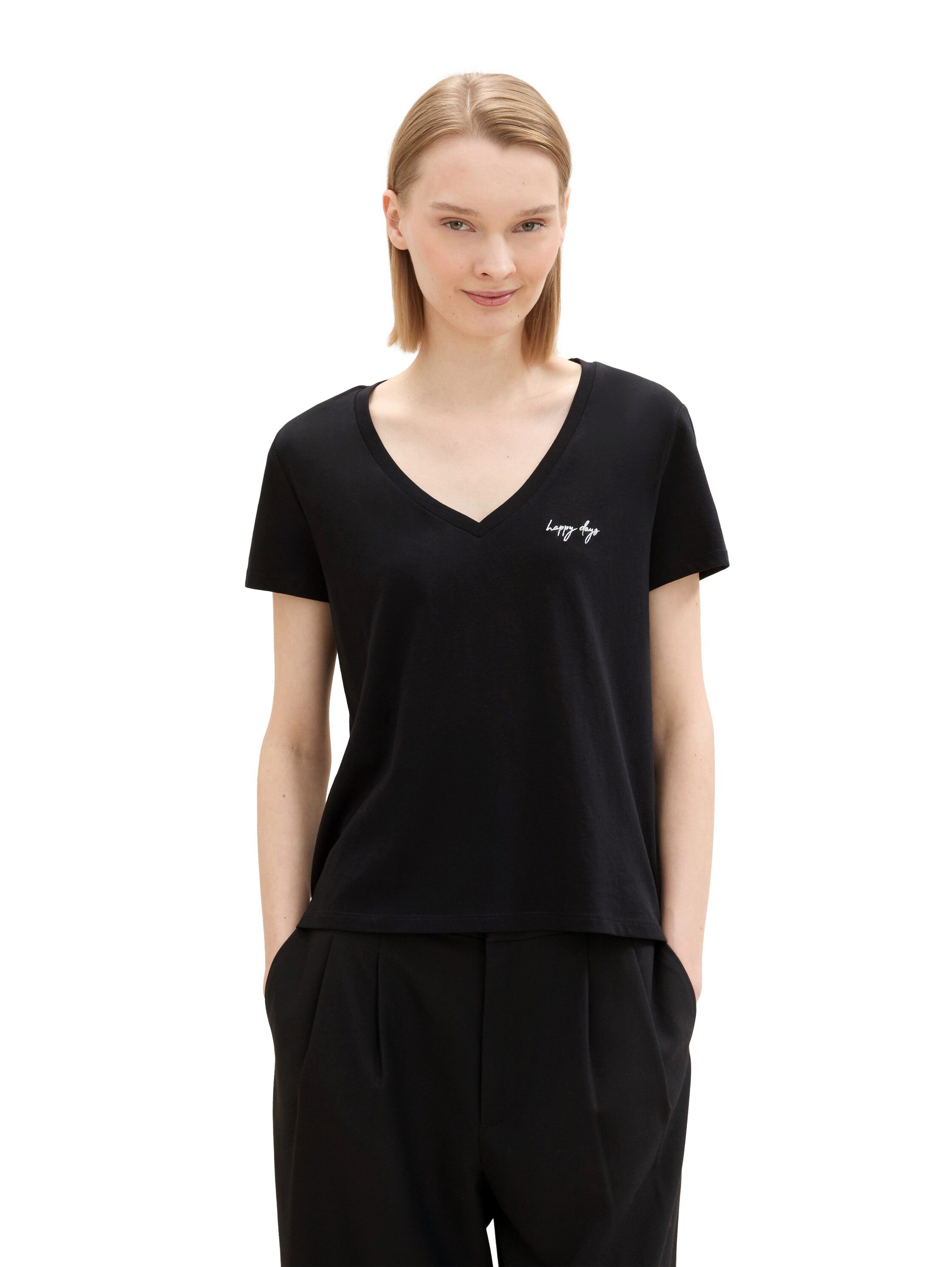 TOM TAILOR Denim V-Shirt (Packung, 2-tlg) günstig online kaufen