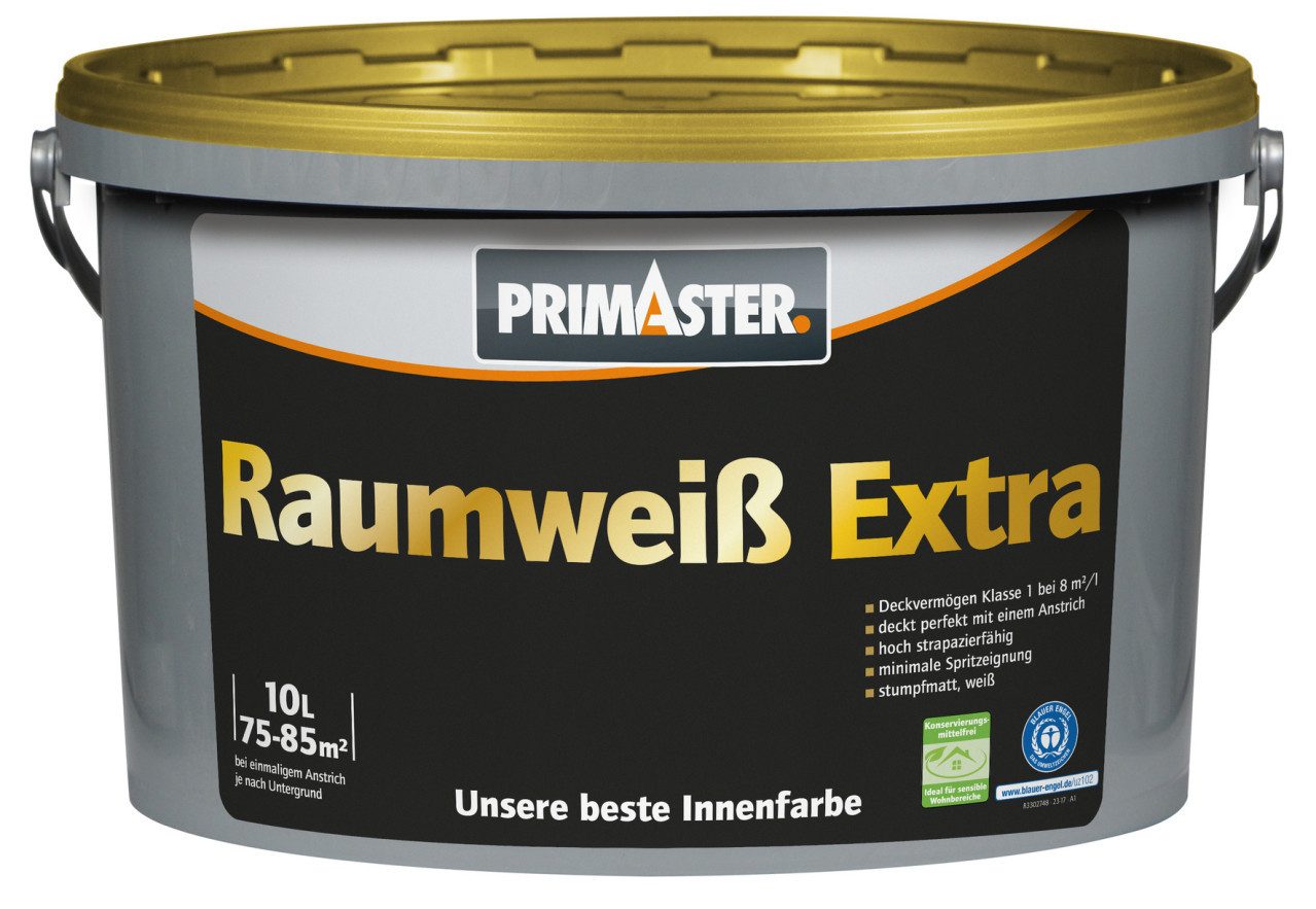 Primaster Wandfarbe Primaster Raumweiß Extra konservierungsmittelfrei