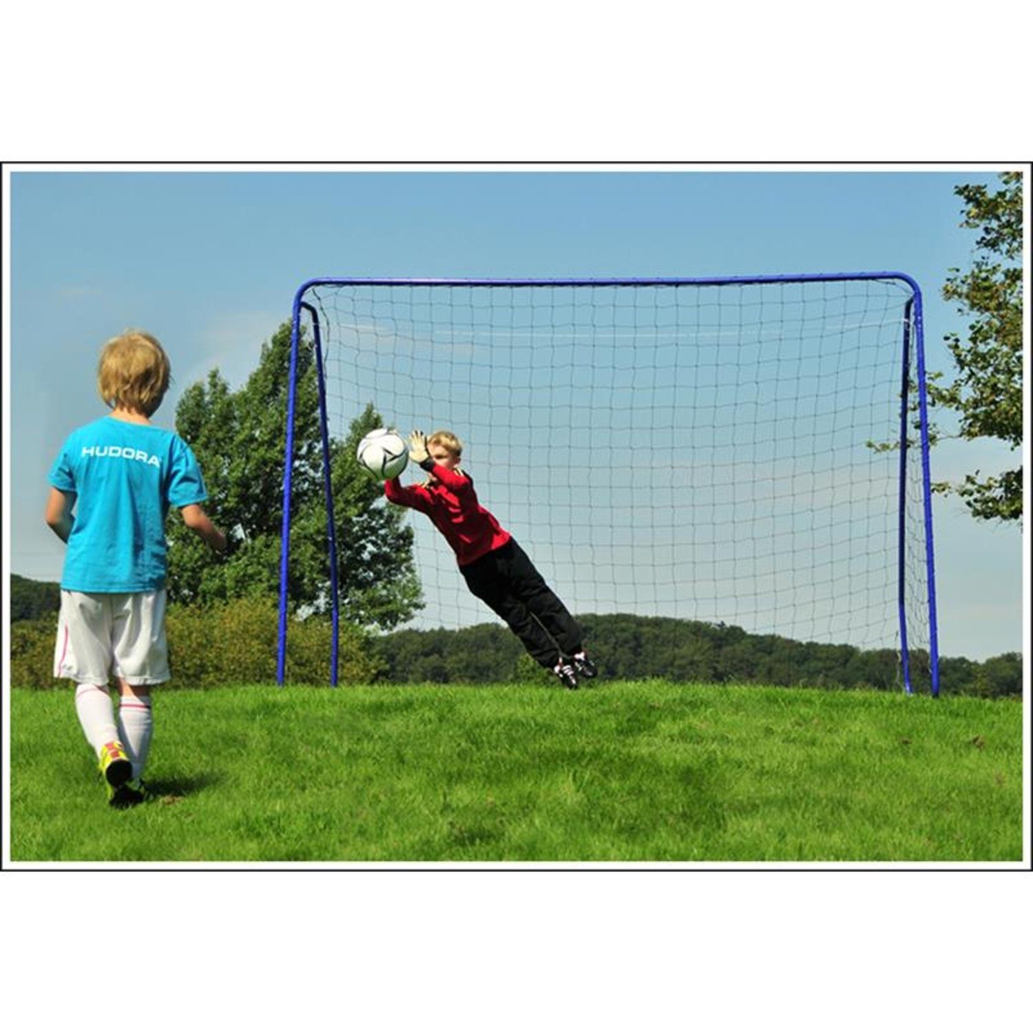 Hudora Fußball 76128/02 Fußballtor XXL 300 x 205 cm