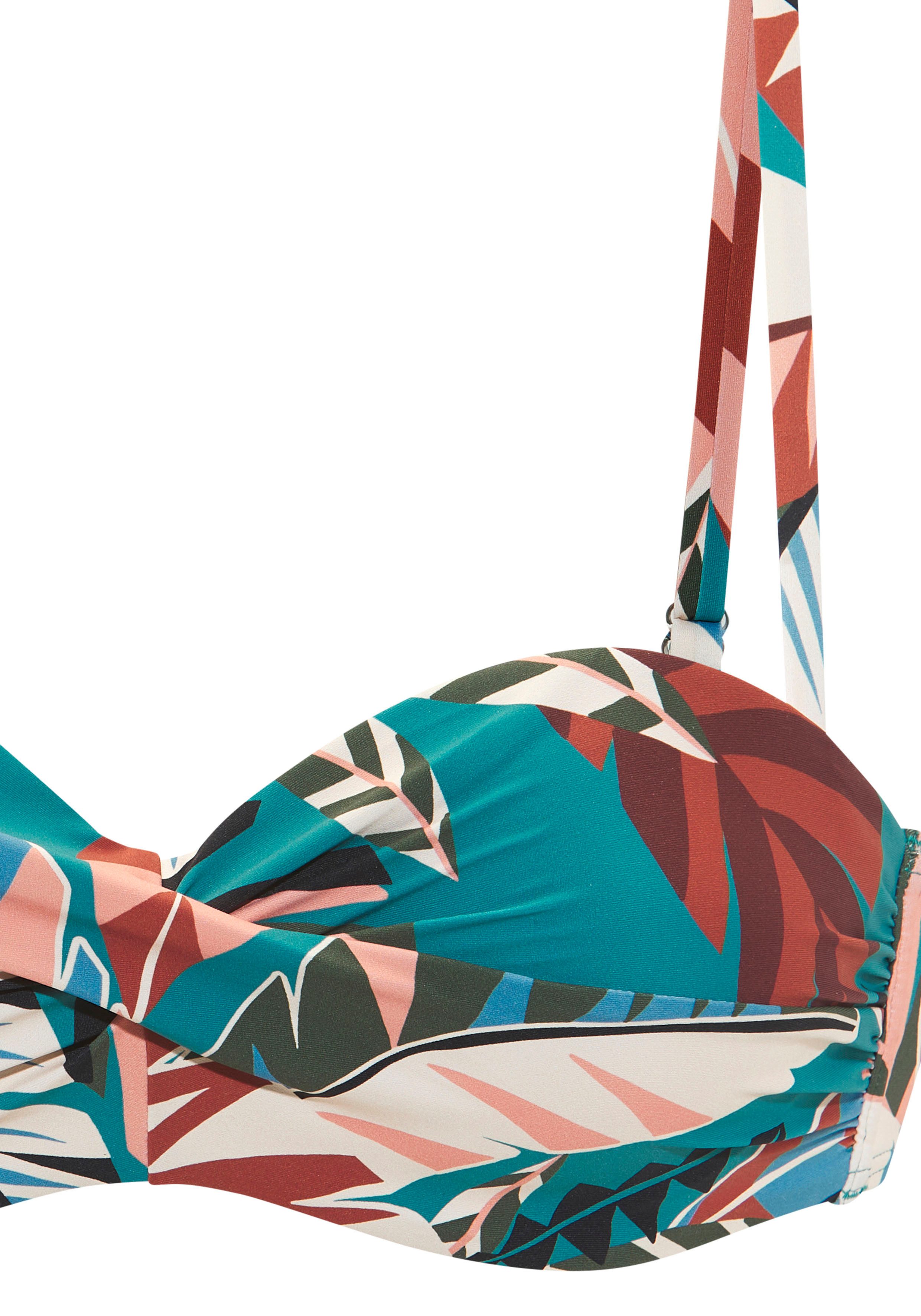 Buffalo Bügel-Bandeau-Bikini-Top Moana, mit modernem Allover-Print – Bild 5 von 5