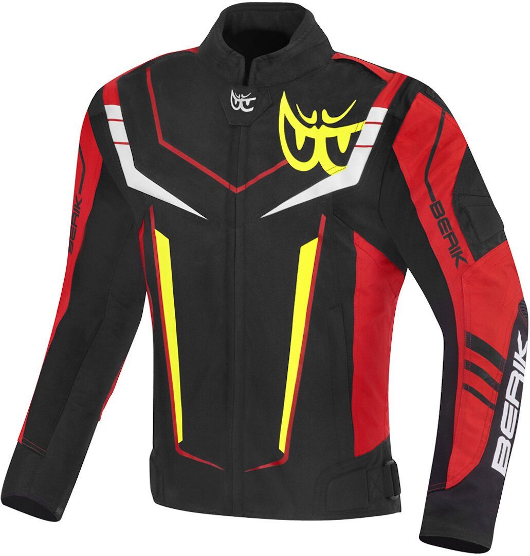 Radic Evo Motorrad Black/White/Red/Yellow Motorradjacke Plus wasserdichte Berik Textiljacke