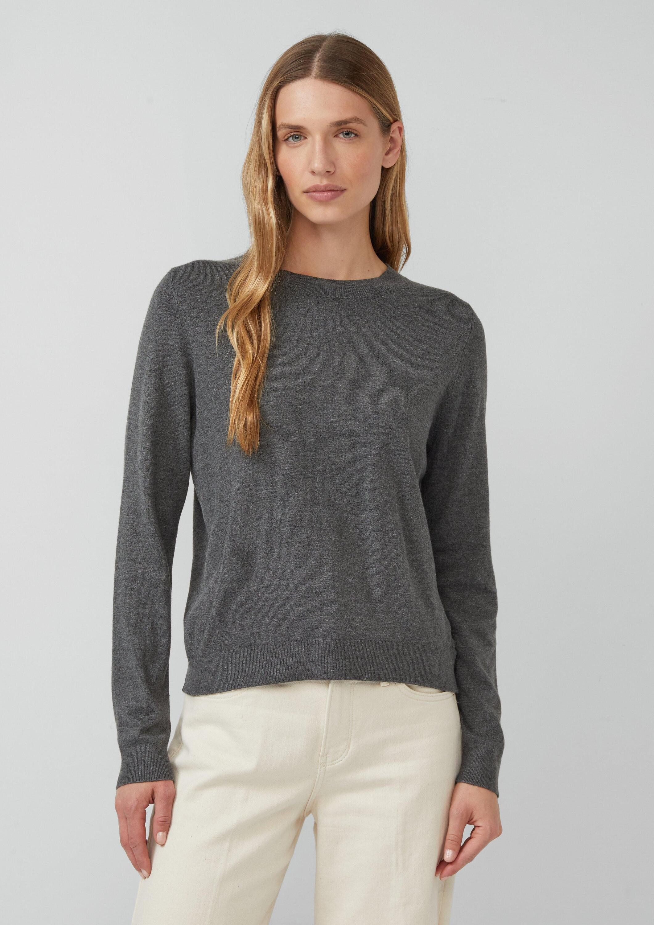 s.Oliver Longpullover Strickpullover Strickpullover aus Viskosemix günstig online kaufen