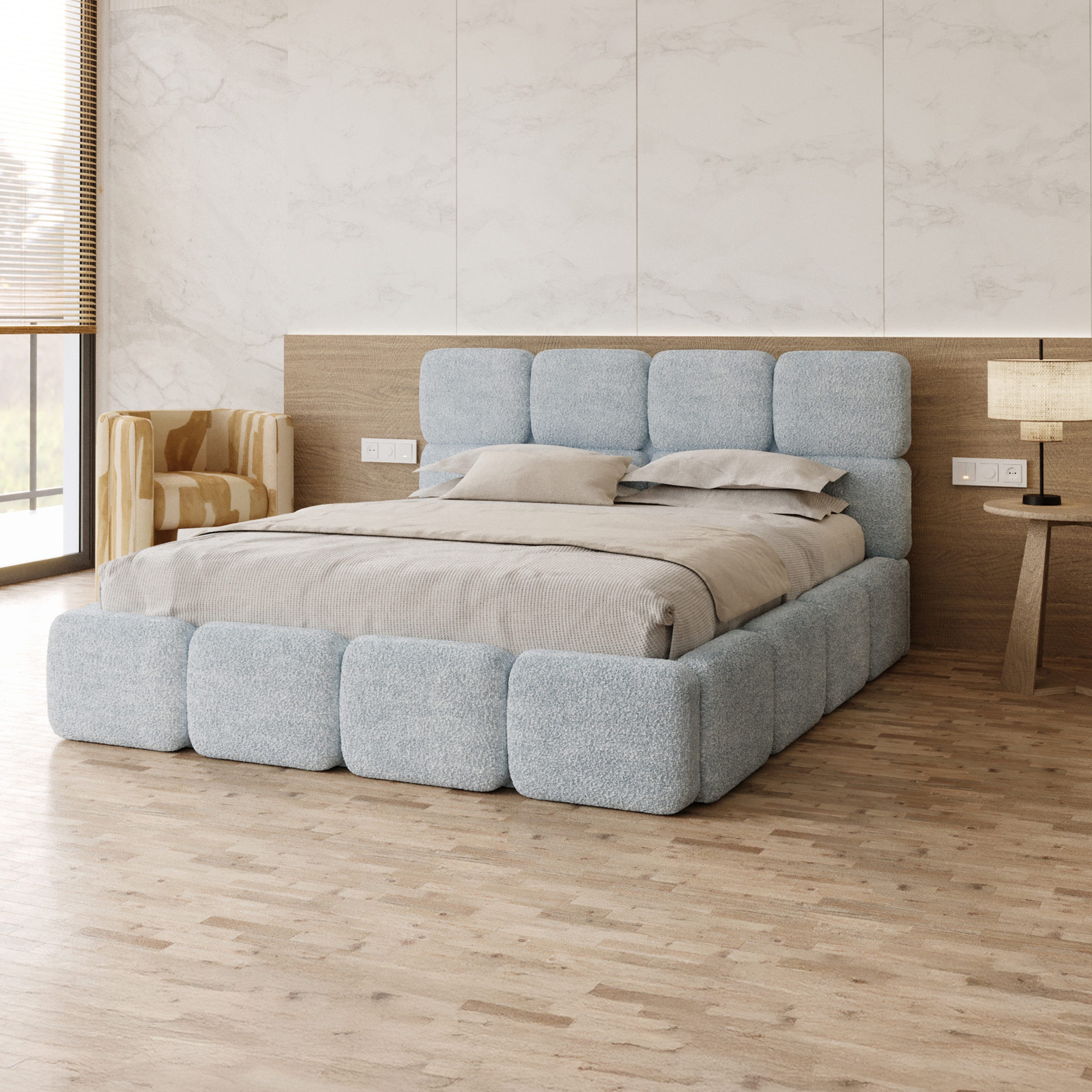 FDM Polsterbett CLOUDY Bettgestell Bett 140x200, günstig online kaufen