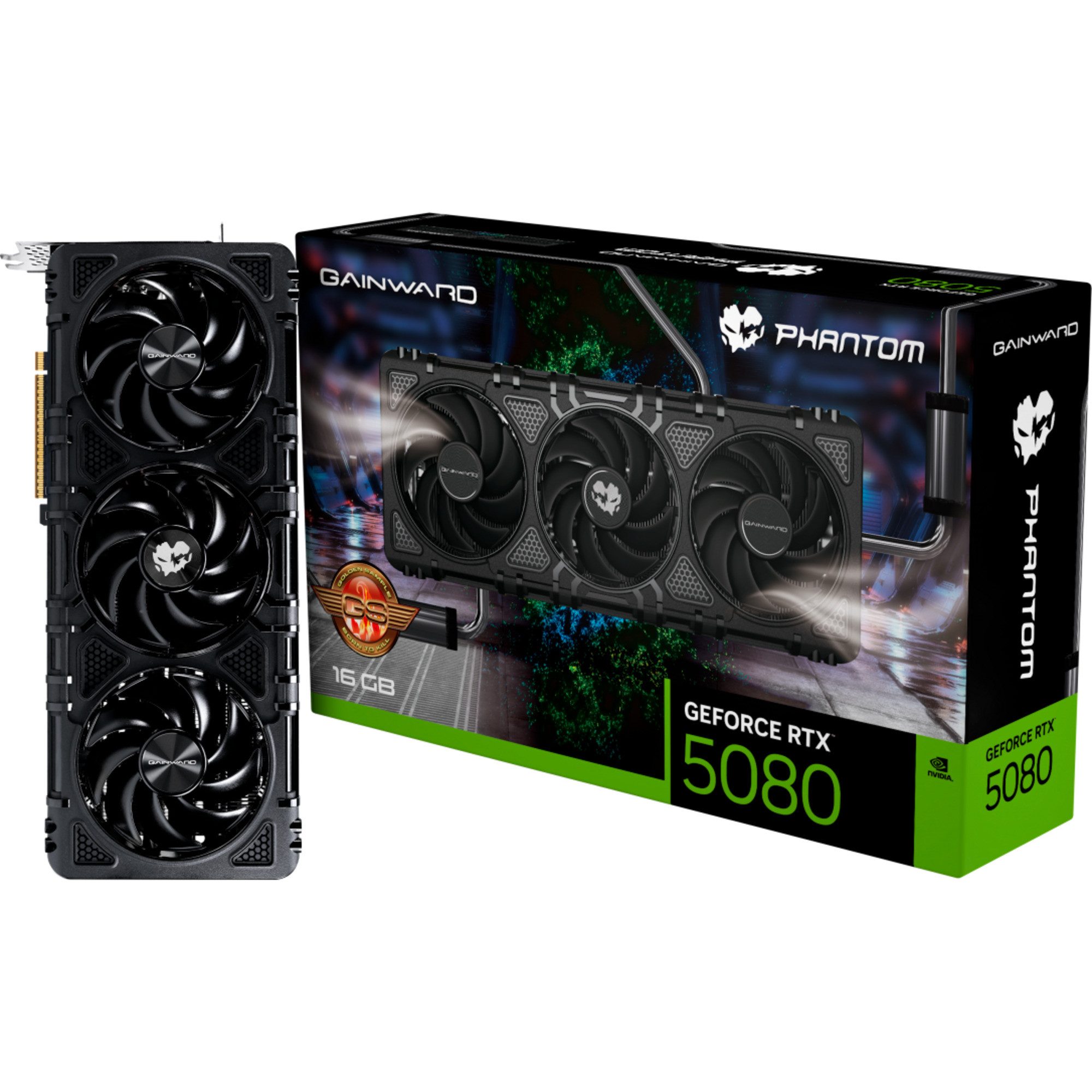 Gainward GeForce RTX 5080 Phantom GS, Grafikkarte, Grafikkarte