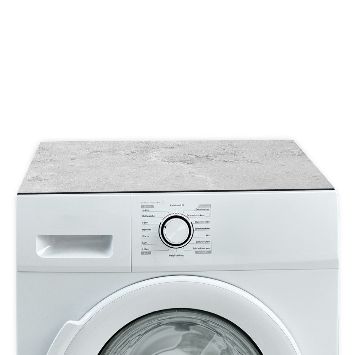 Tabletop Antirutschmatte Waschmaschinenauflage Beton-Optik Textil-Finish waschbar, 1-St., Rutschfeste Gummi Unterlage als Trockner Waschmaschinen-Abdeckung
