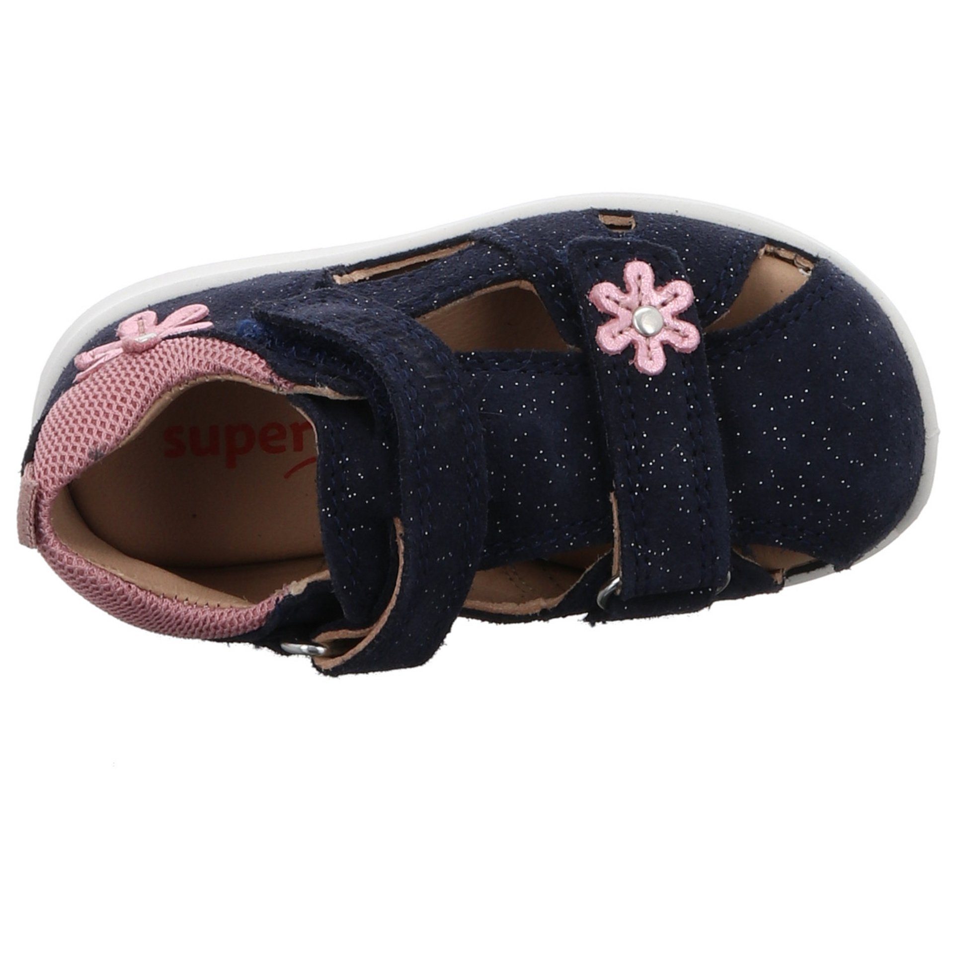 Superfit Mädchen sonst Bumblebee Minilette Leder-/Textilkombination Schuhe Sandale Sandalen blau Kombi