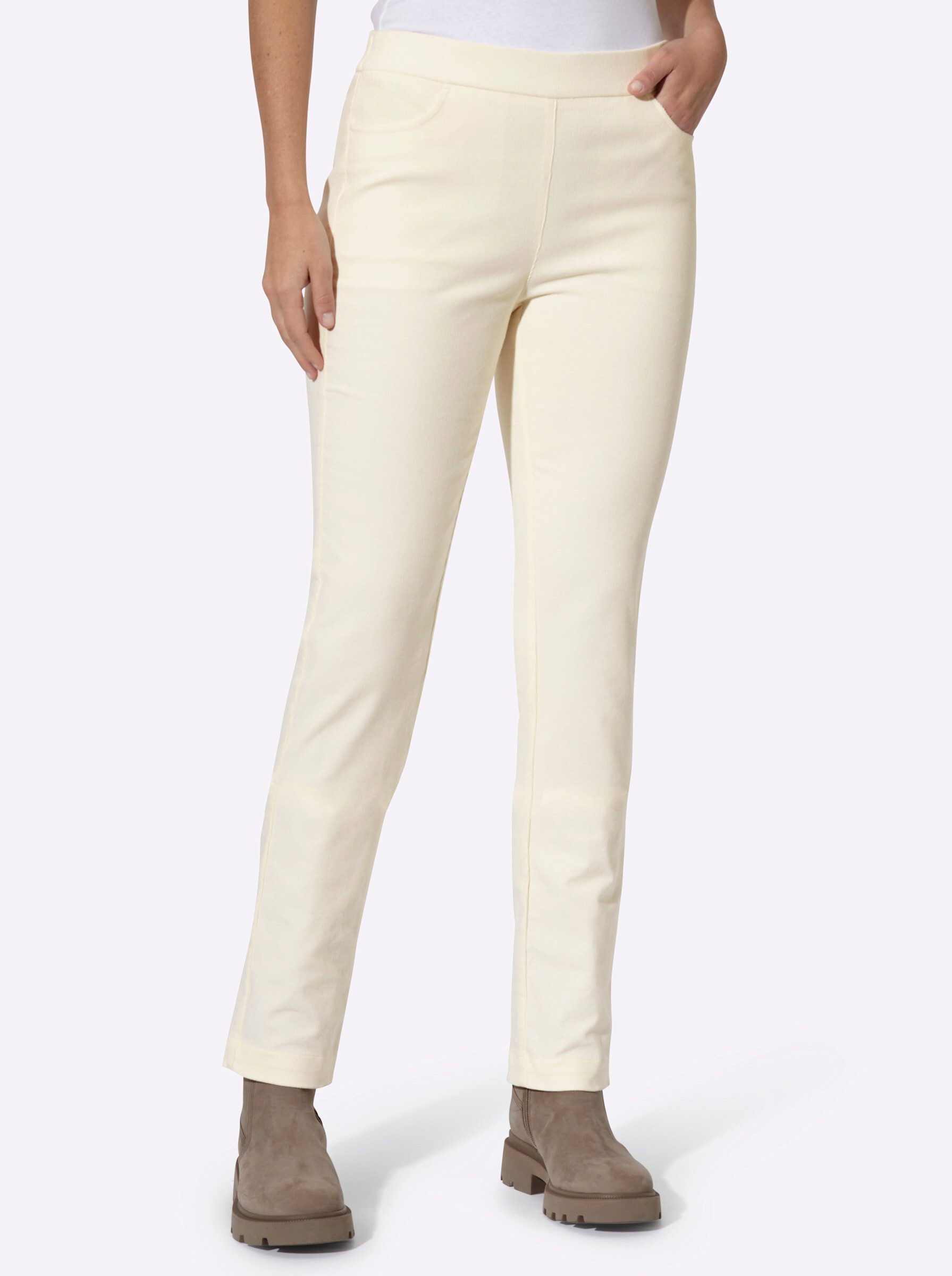 Jerseyhose Cord-Hose normal