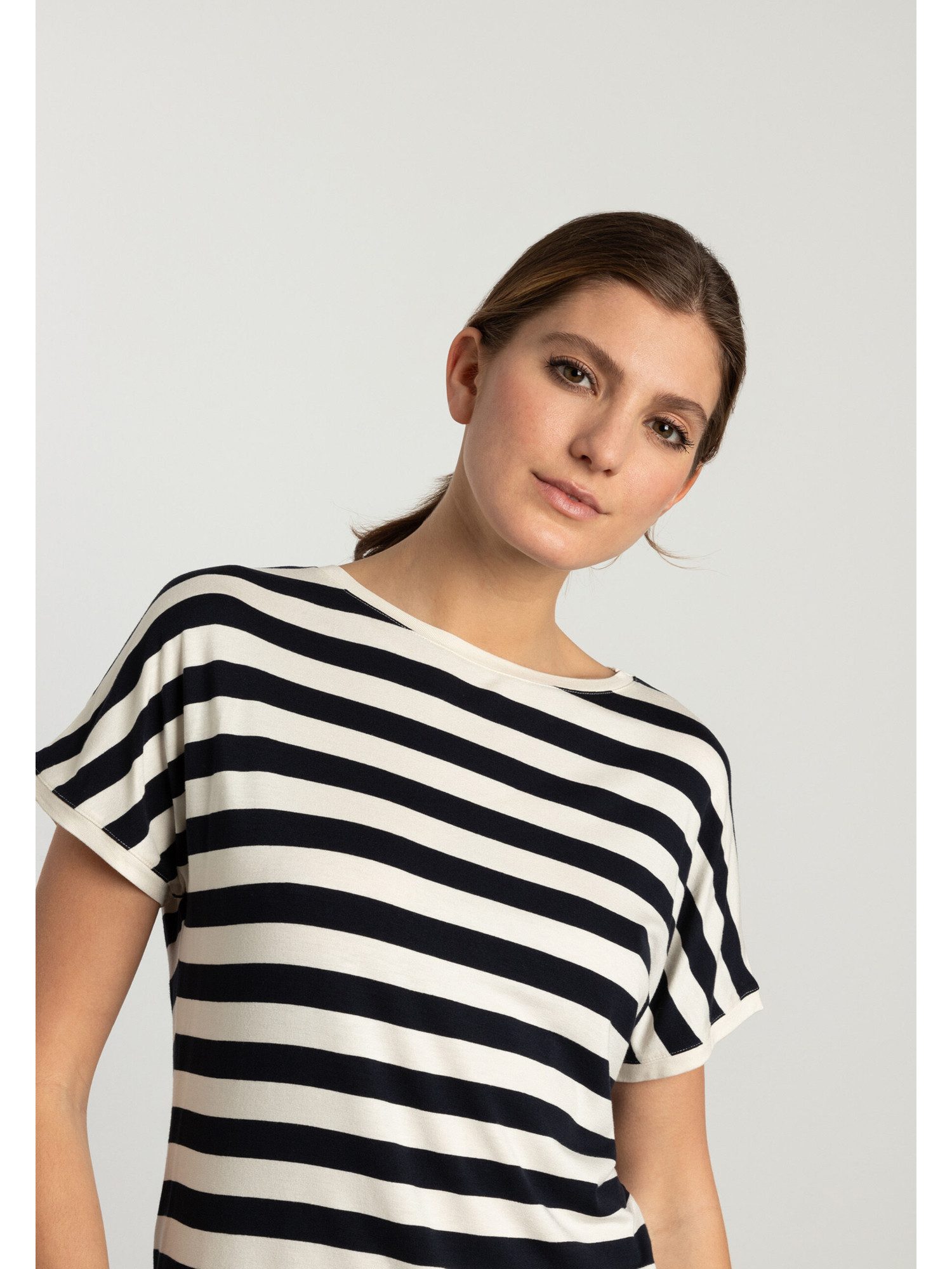MORE&MORE Kurzarmshirt Streifenshirt günstig online kaufen