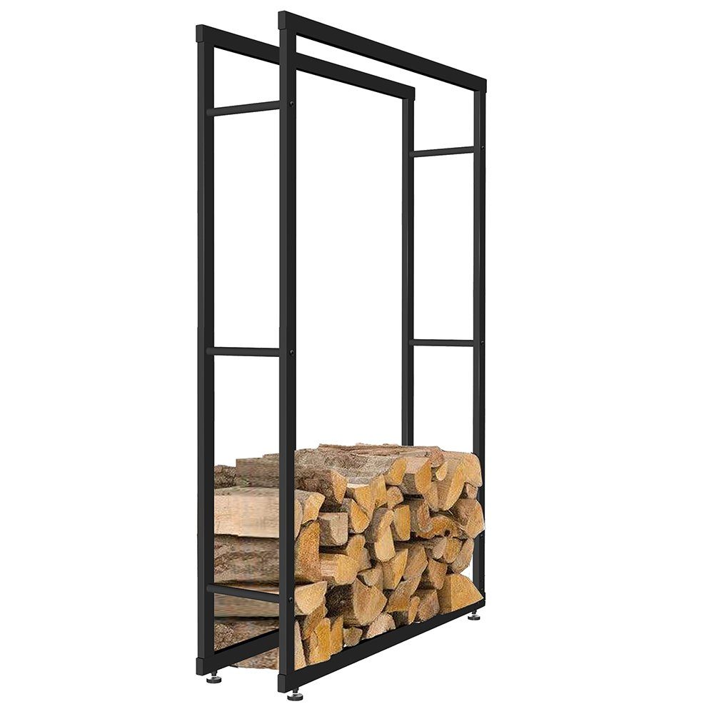 Mucola Kaminholzregal Kaminholzständer Brennholzregal Kaminholzablage Holzregal, BxTxH:80x25x150 cm, (Stück, 1-St), Pulverbeschichtet