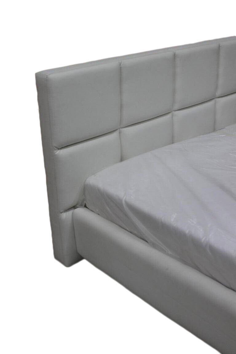 Weiß Design JVmoebel Betten Bett Luxus 140x200 Bett Polster Polsterbett Sofort