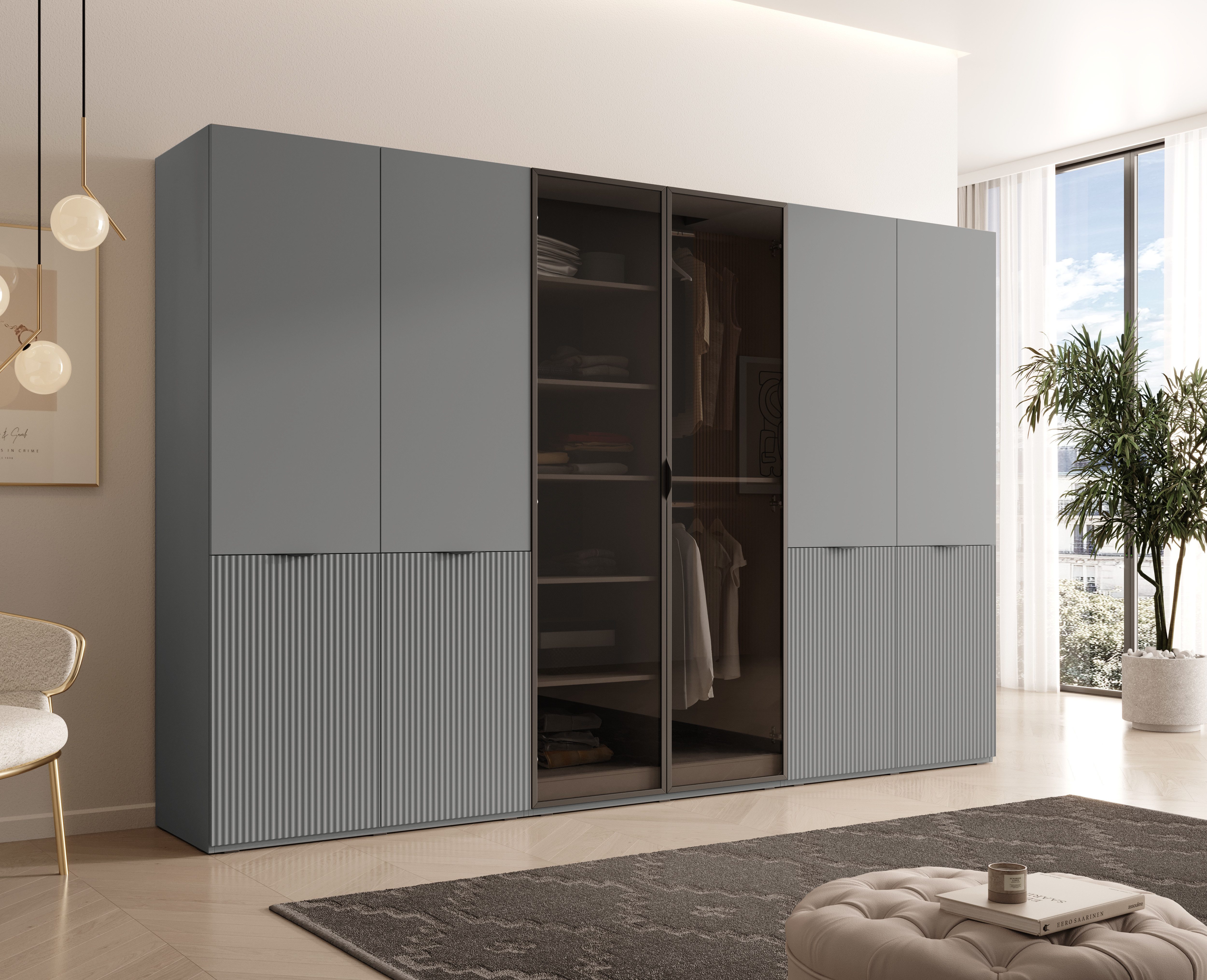 MOEBLO Drehtürenschrank MINEWRA ANTISOL 300 (Moderner günstig online kaufen