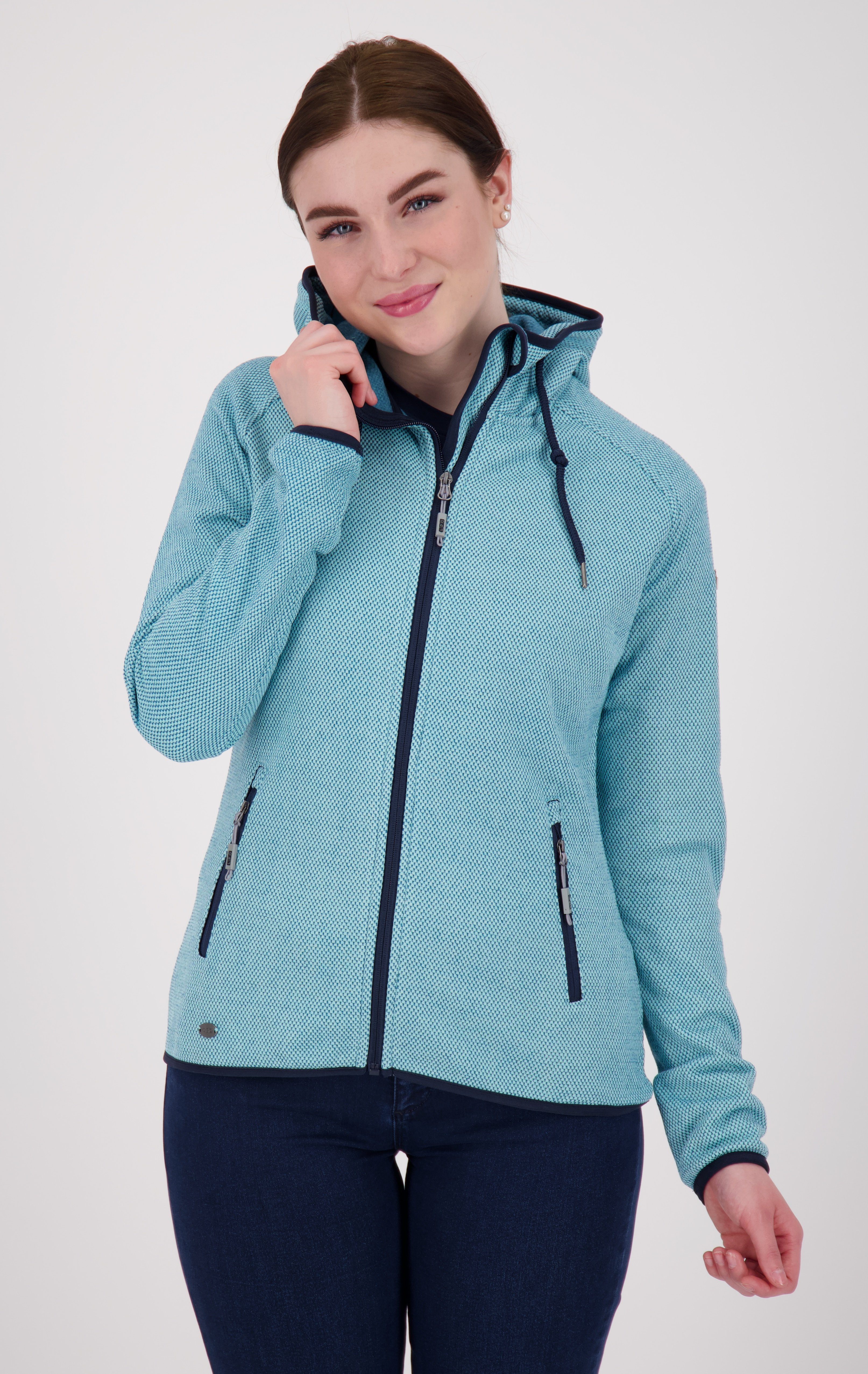 Größen in bay Active WOMEN Kapuzenfleecejacke XANA mit Strickfleece auch DEPROC biscay Fleecejacke, Großen CS Damenjacke Kapuze,