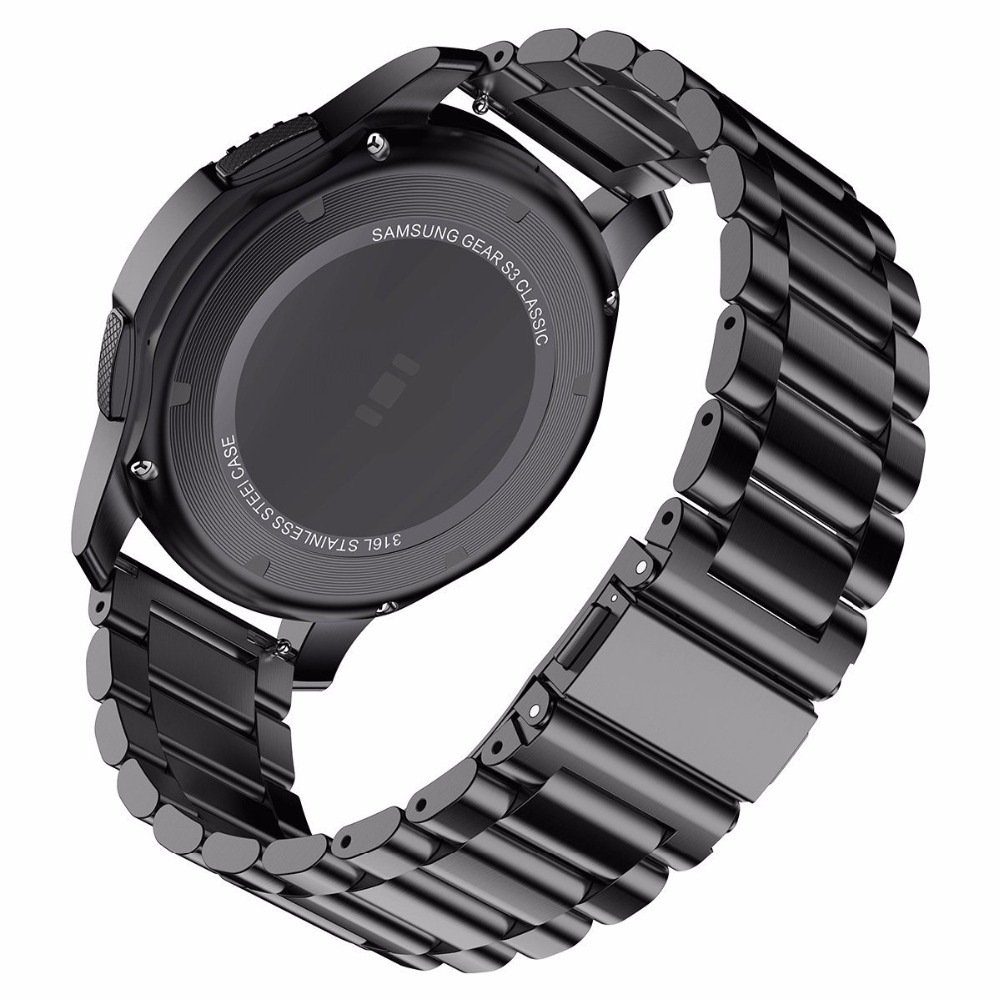 FELIXLEO Uhrenarmband Kompatibel mit Armbänder,22MM Frontier Gear Edelstahl Schwarz S3