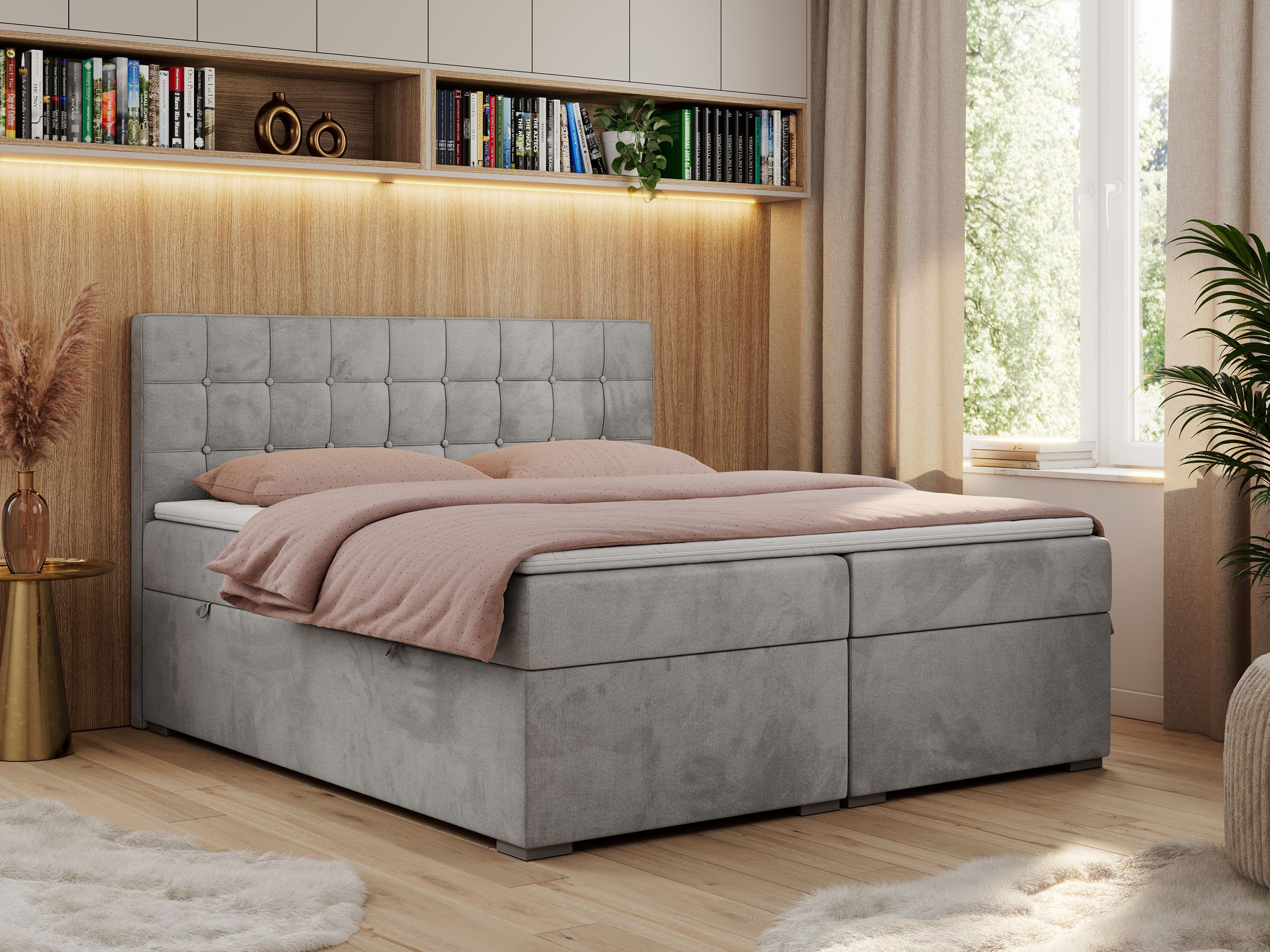 MKS MÖBEL Boxspringbett CARMEN (Set, Packung, günstig online kaufen