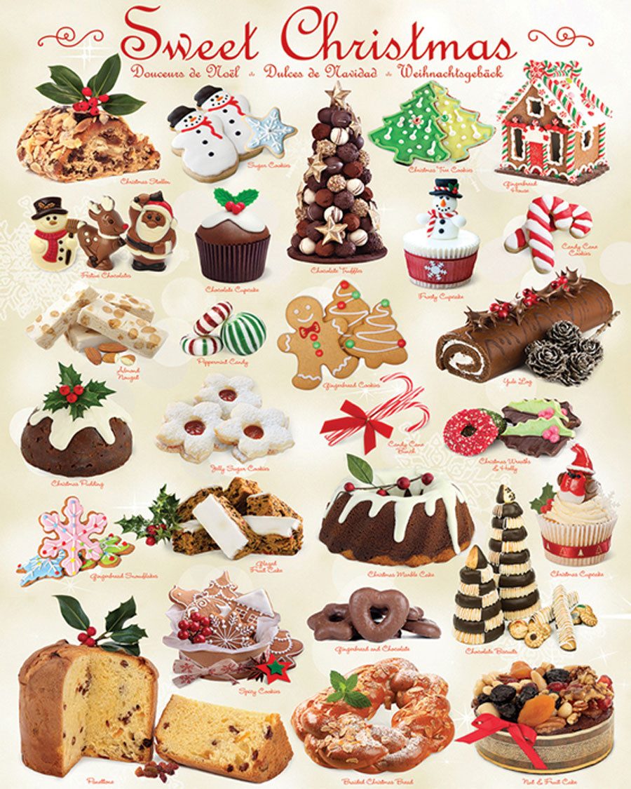 Puzzle 1000 Teile Puzzle - Puzzle - Süsse Weihnachts Leckereien, Puzzleteile