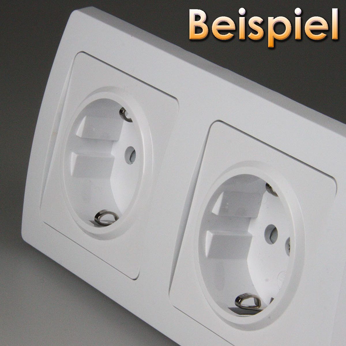 ChiliTec DELPHI Schutzkontakt-Steckdose 250V~/ 16A, UP weiß Unterputzschalter