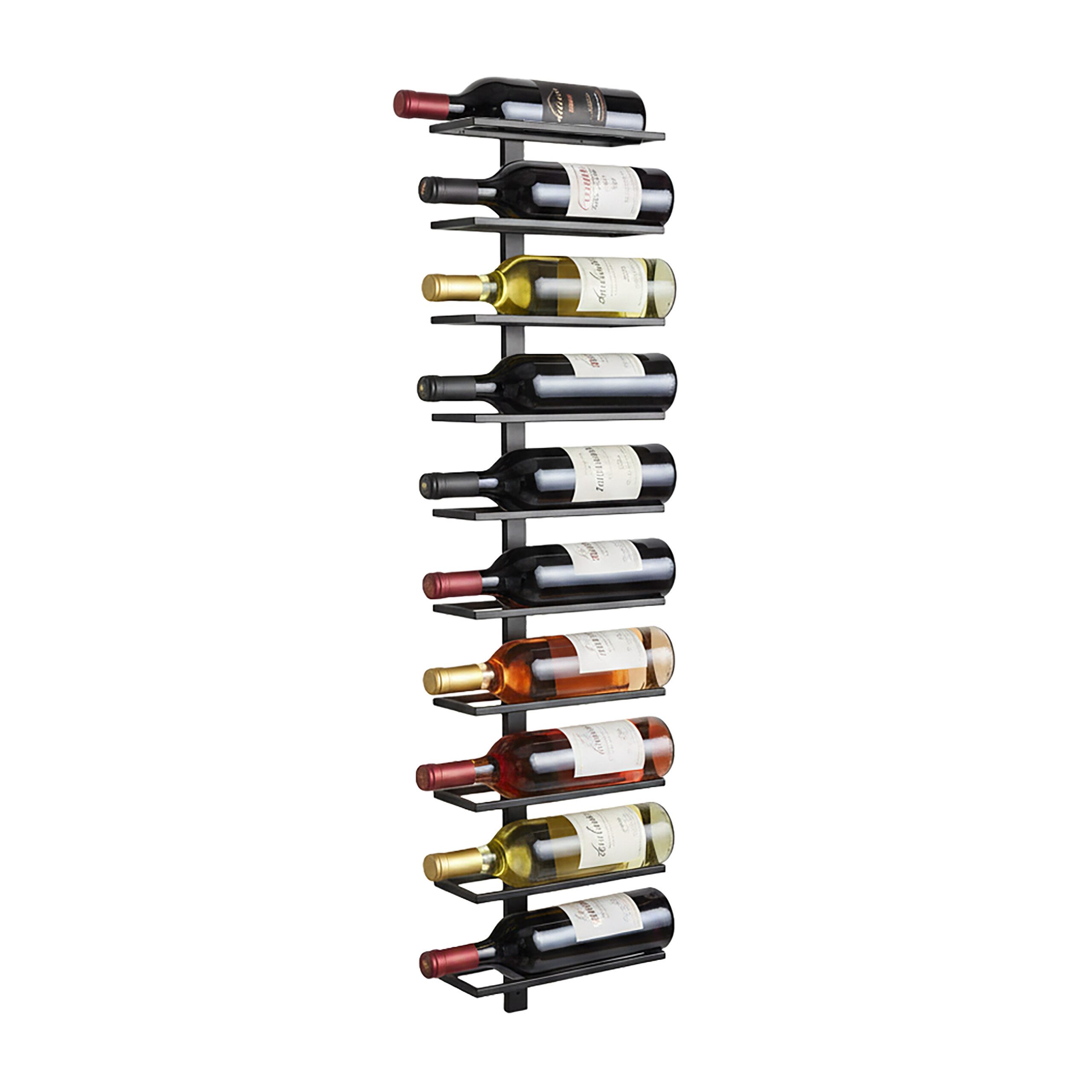 relaxdays Weinregal Wand für 10 Flasche