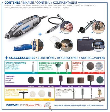 DREMEL Elektro-Multifunktionswerkzeug DREMEL® 4250 (4250-3/45), 220-240 V, 175 W, 3x Vorsatzgeräte, 45x Zubehör