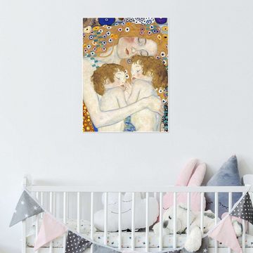 Posterlounge Poster Gustav Klimt, Mutter und Zwillinge II, Babyzimmer Malerei
