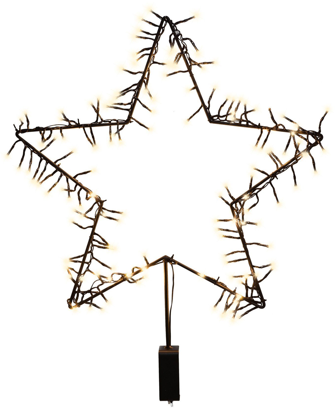 Weihnachtsdeko, fest LED Creativ light LED Timerfunktion, Stern integriert, LED 160 Weihnachtsstern,