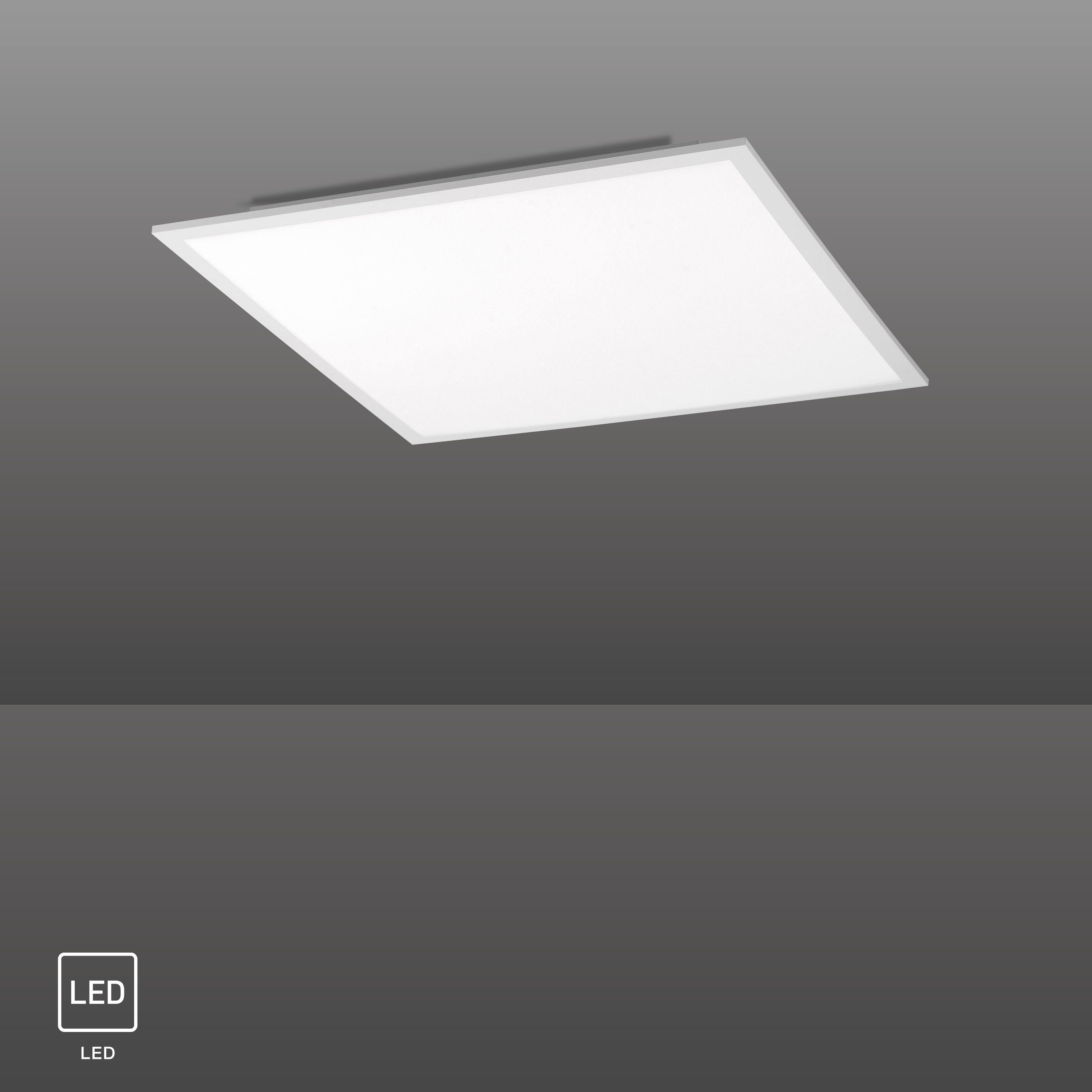 SellTec LED Deckenleuchte LED Panel Deckenleuchte 60x60cm, Angenehmes,  blendfreies Licht durch weiße Kunststoffabeckung, 1xLED-Board/ 40 Watt,  neutralweiß, Lichtfarbe tageslichtweiß 4000 Kelvin
