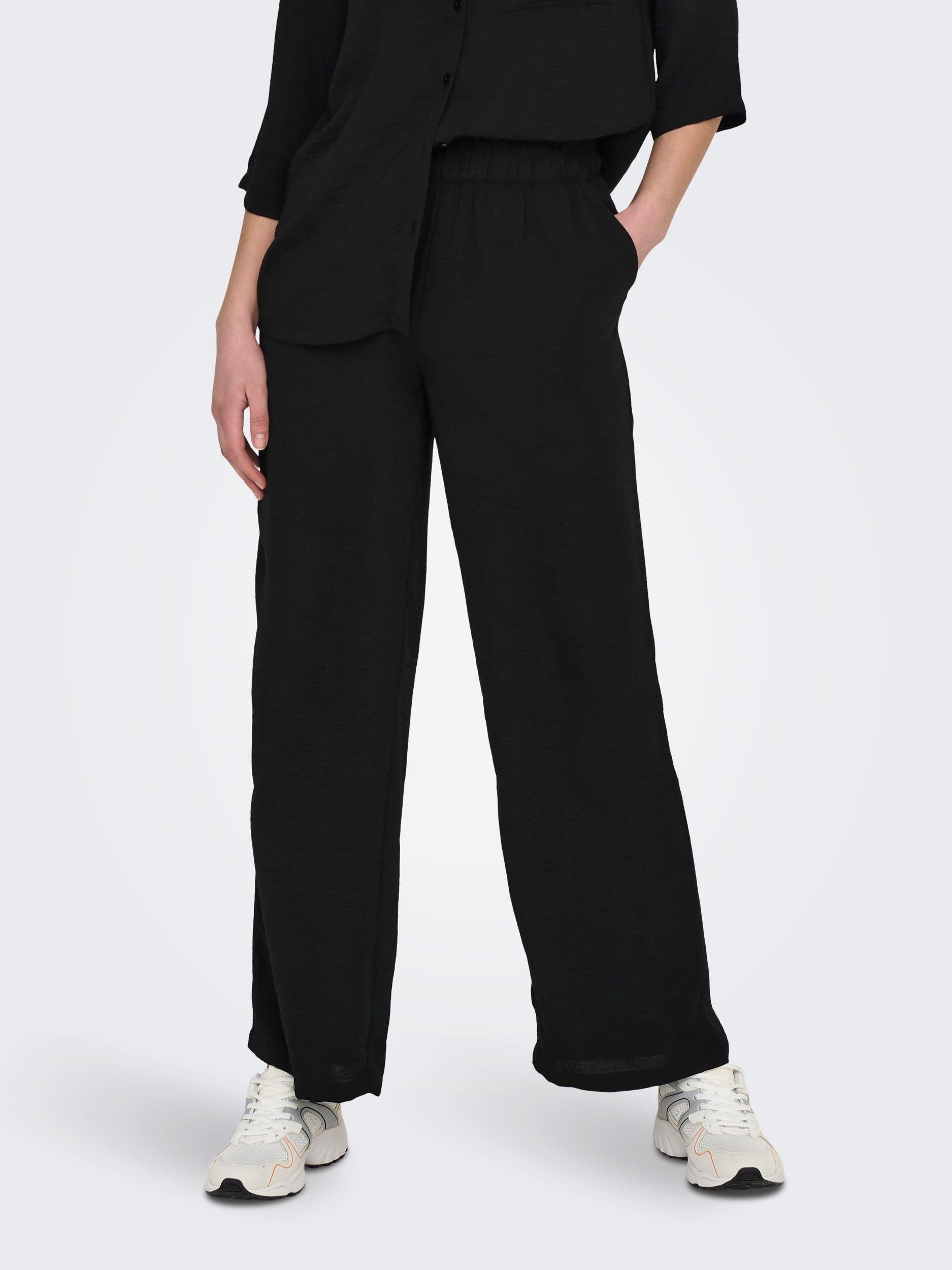 JDY Schlupfhose JDYDIVYA LIFE HW WIDE PANTS WVN NOOS, Aus 100% schnell  trocknendem und pflegeleichtem Polyester, davon 51% recycelt